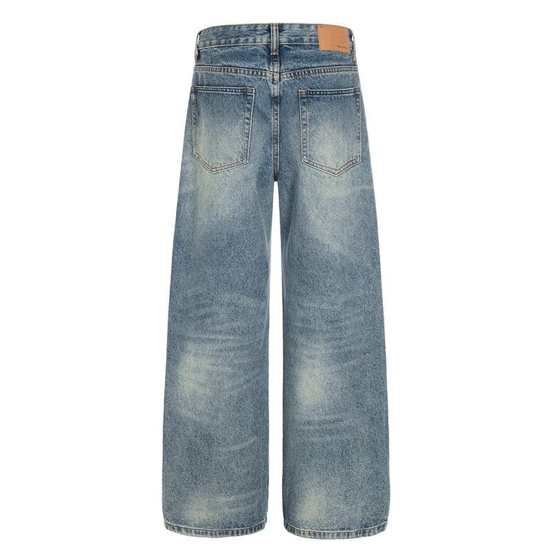 Jean American retro splatter graffiti jeans for men Size US 32 / EU 48 - 2 Thumbnail