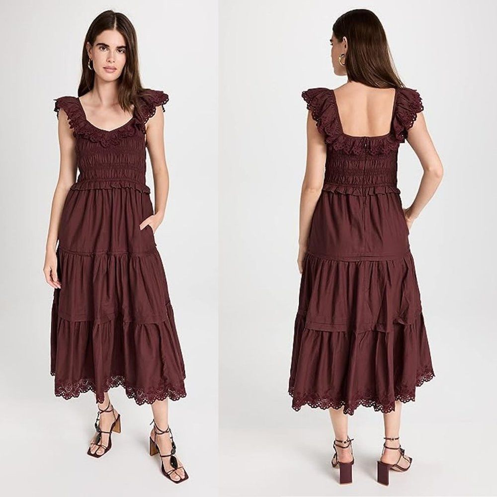 Madewell NWT New $148 Madewell Lucie Embroidered Cotton Midi Dress S Size XL / US 12-14 / IT 48-50 - 1 Thumbnail