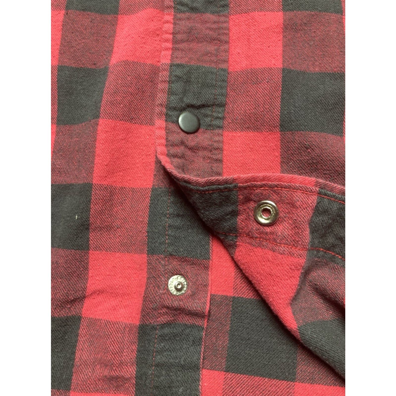 Eddie Bauer VINTAGE Eddie Bauer Shirt Plaid Flannel Buffalo USA XL Snap Front Long Sleeve Cotton Button-Up Mens Size US XL / EU 56 / 4 - 4 Thumbnail