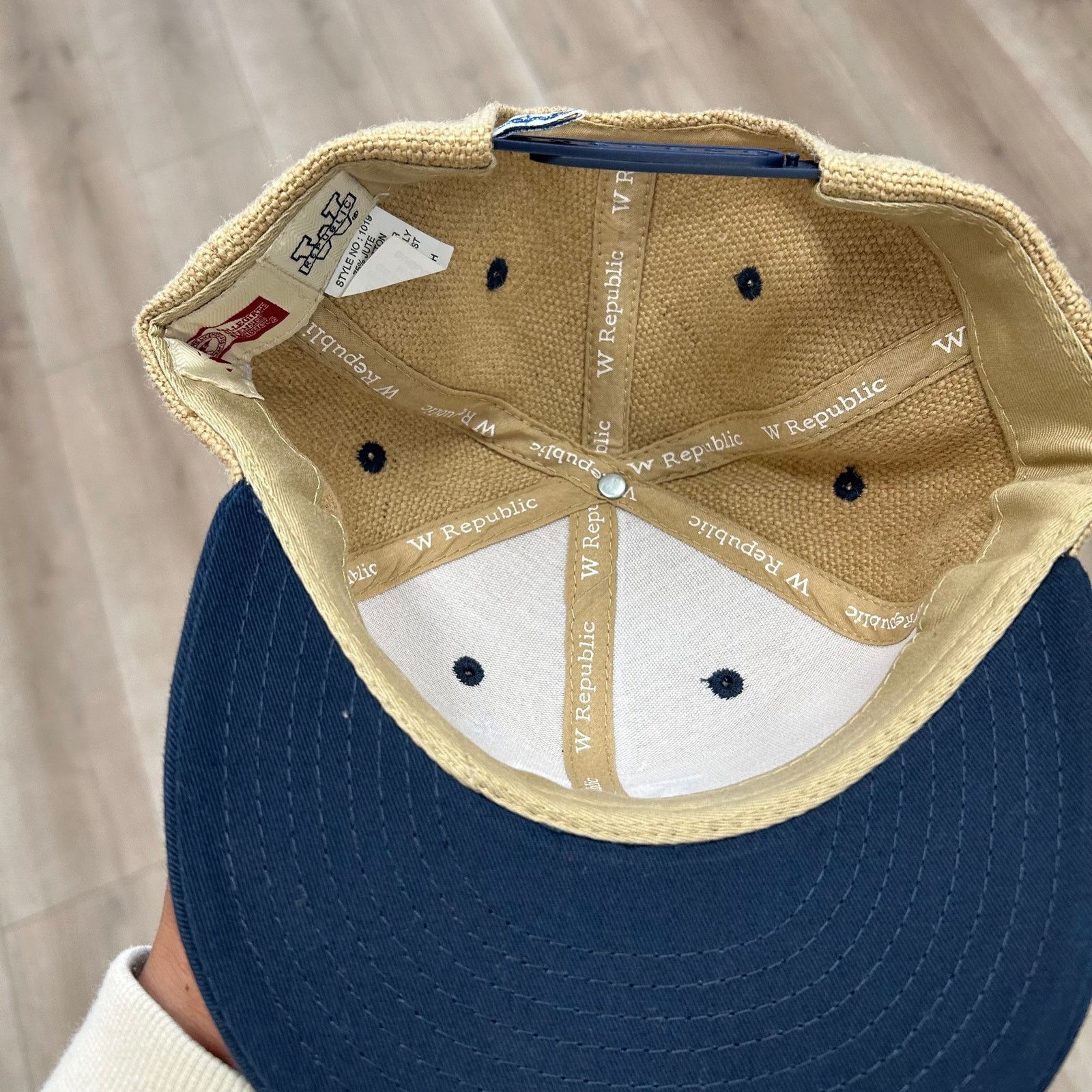 New Era NCAA United States Naval Academy Constructed Heavy Jute Cap Size ONE SIZE - 7 Thumbnail