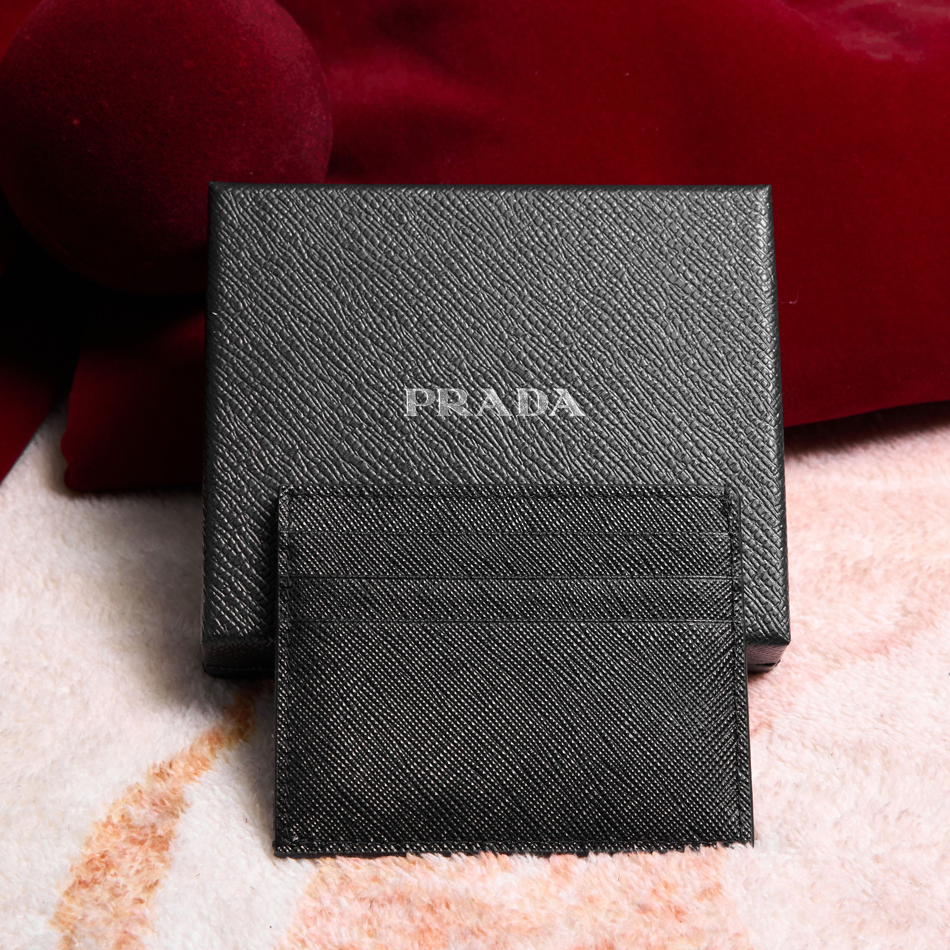 Prada PRADA Saffiano Leather Card Holder Size ONE SIZE - 3 Thumbnail