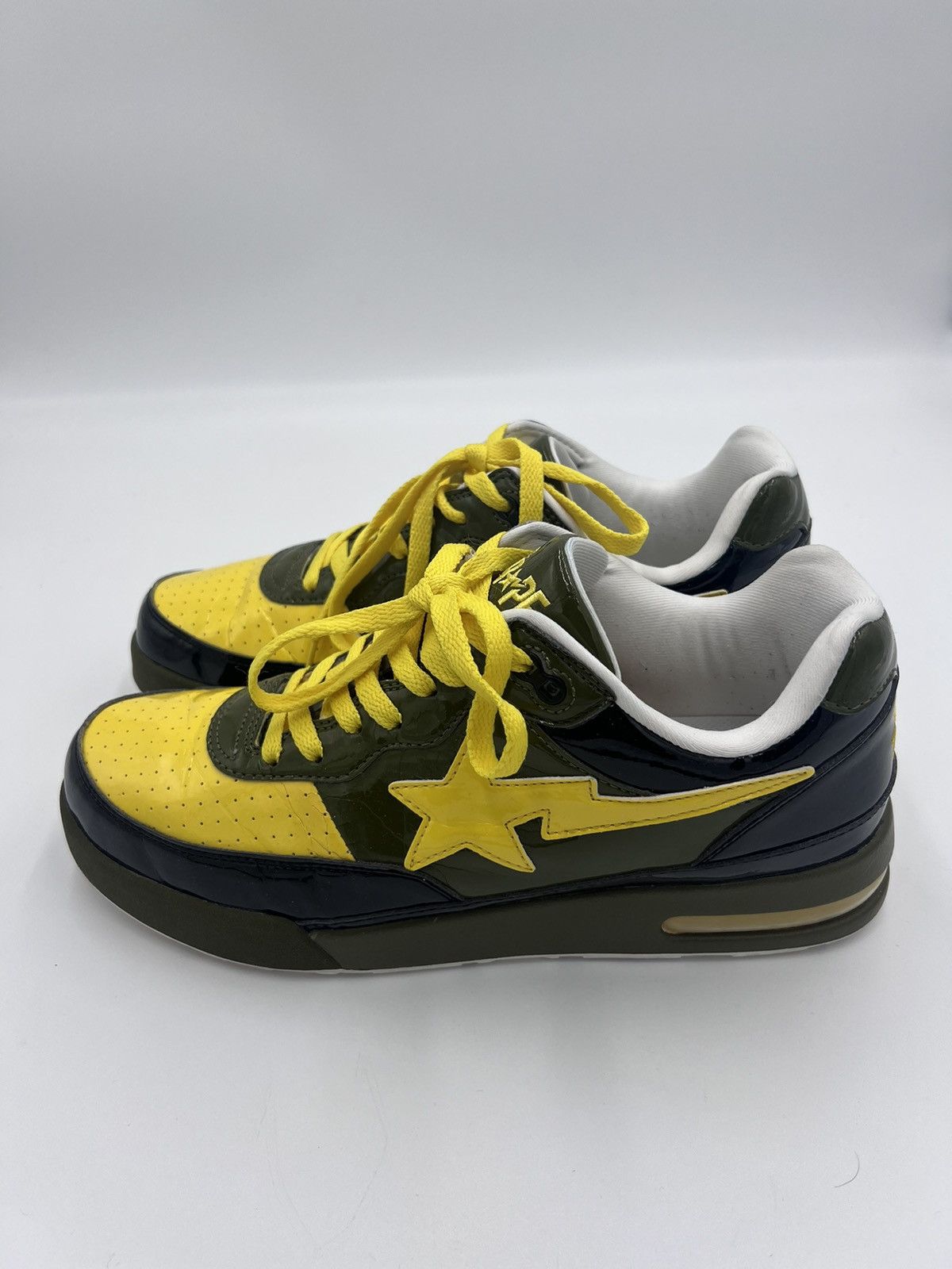 Bape × Vintage Vintage A Bathing Ape Bape Patent Leather Roadsta Sneakers Size US 10 / EU 43 - 3 Thumbnail
