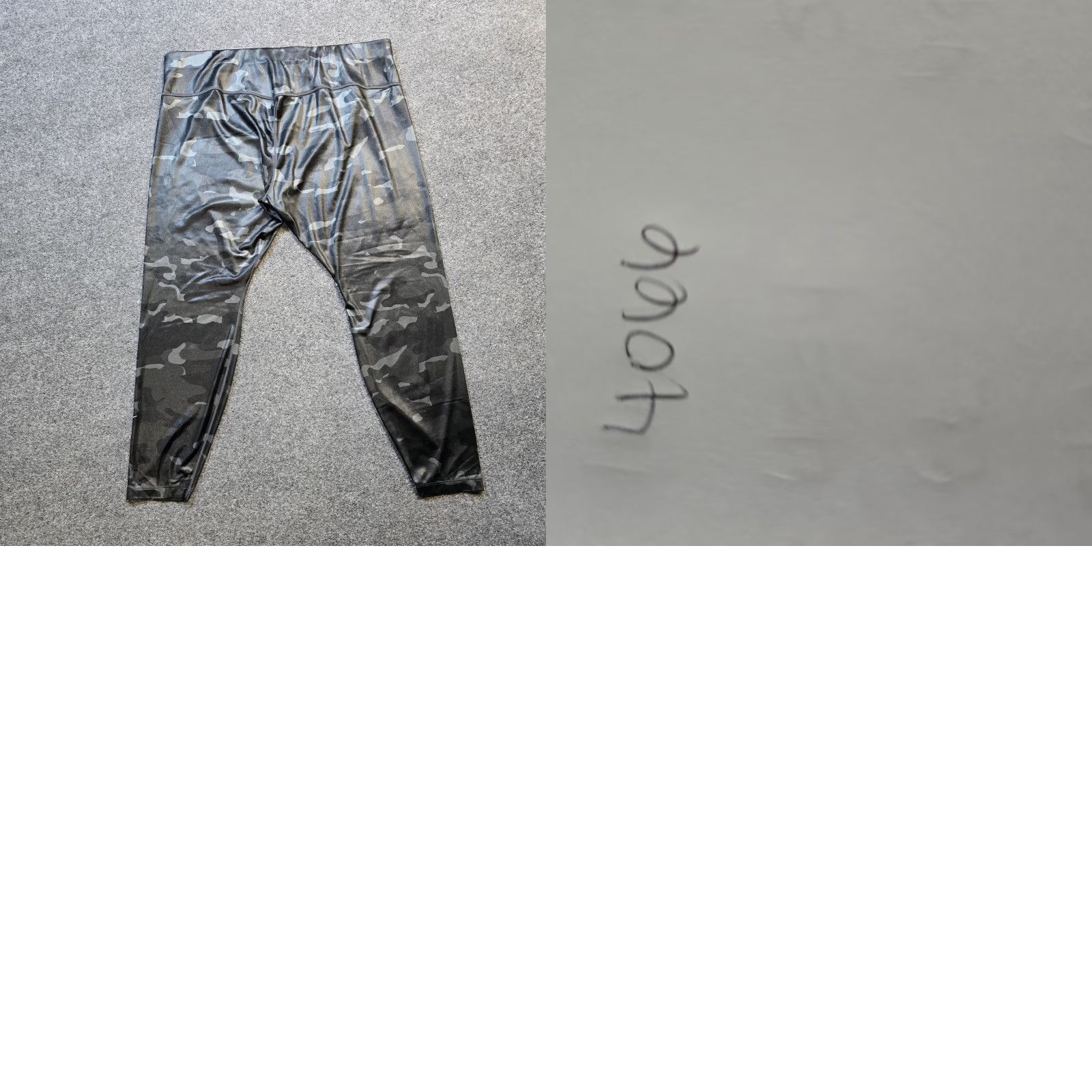 Nike Nike Dri-FIT Pants Women 2X Gray Camouflage Shiny Stretch Fitted Athleisure Casual Pants Size 40" / US 18 - 8 Thumbnail