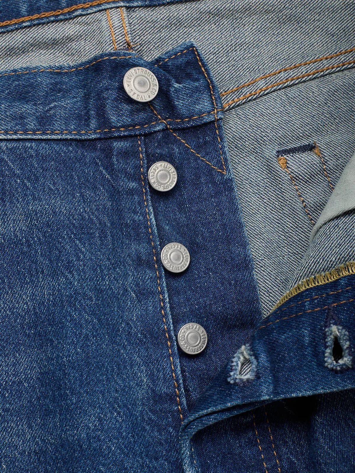 Levi's LEVI'S Premium 501 Distressed Blue Cotton Denim Jeans Size US 34 / EU 50 - 9 Thumbnail