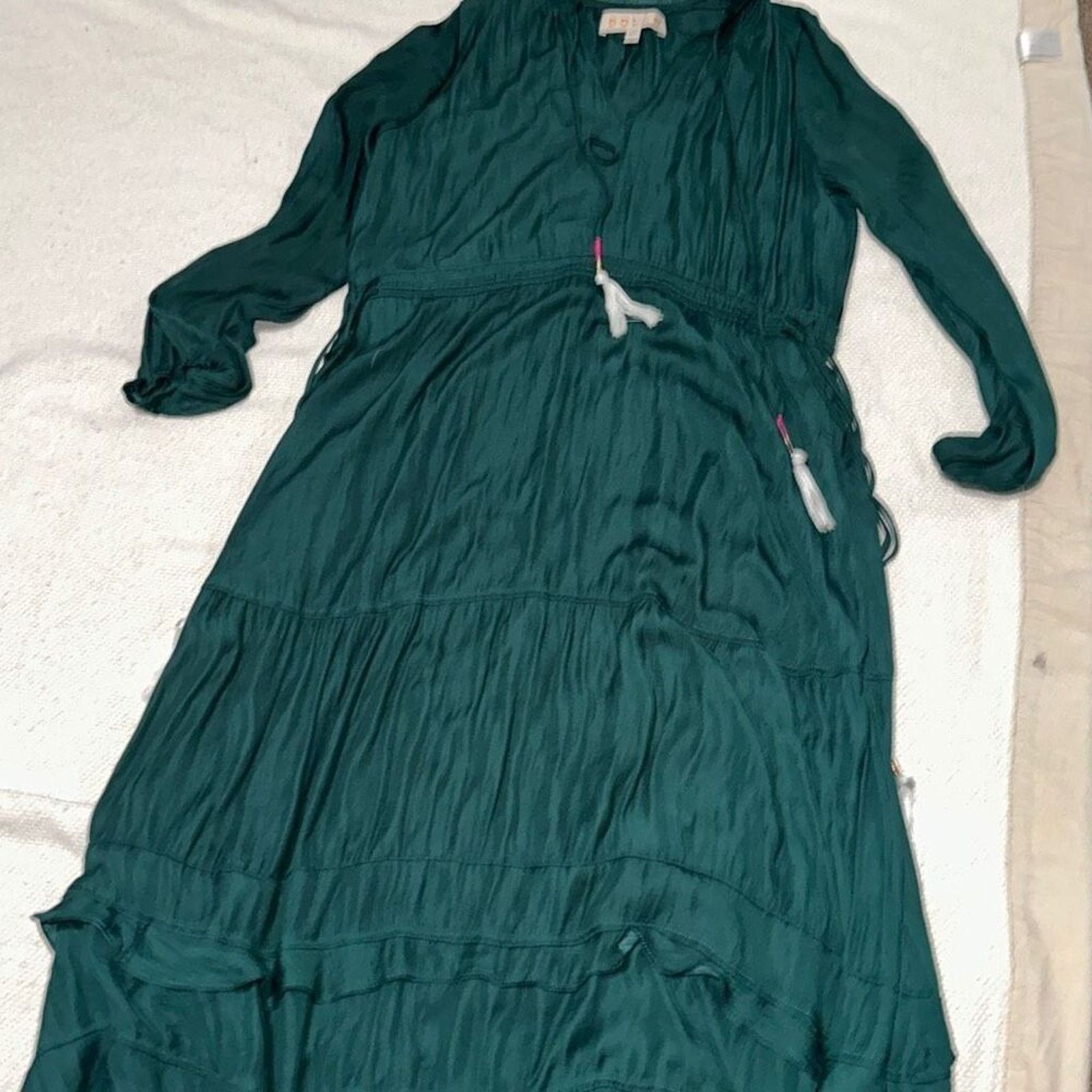Other Dolan Green Maxi Dress with Tassels | Sz S Size S / US 4 / IT 40 - 5 Thumbnail