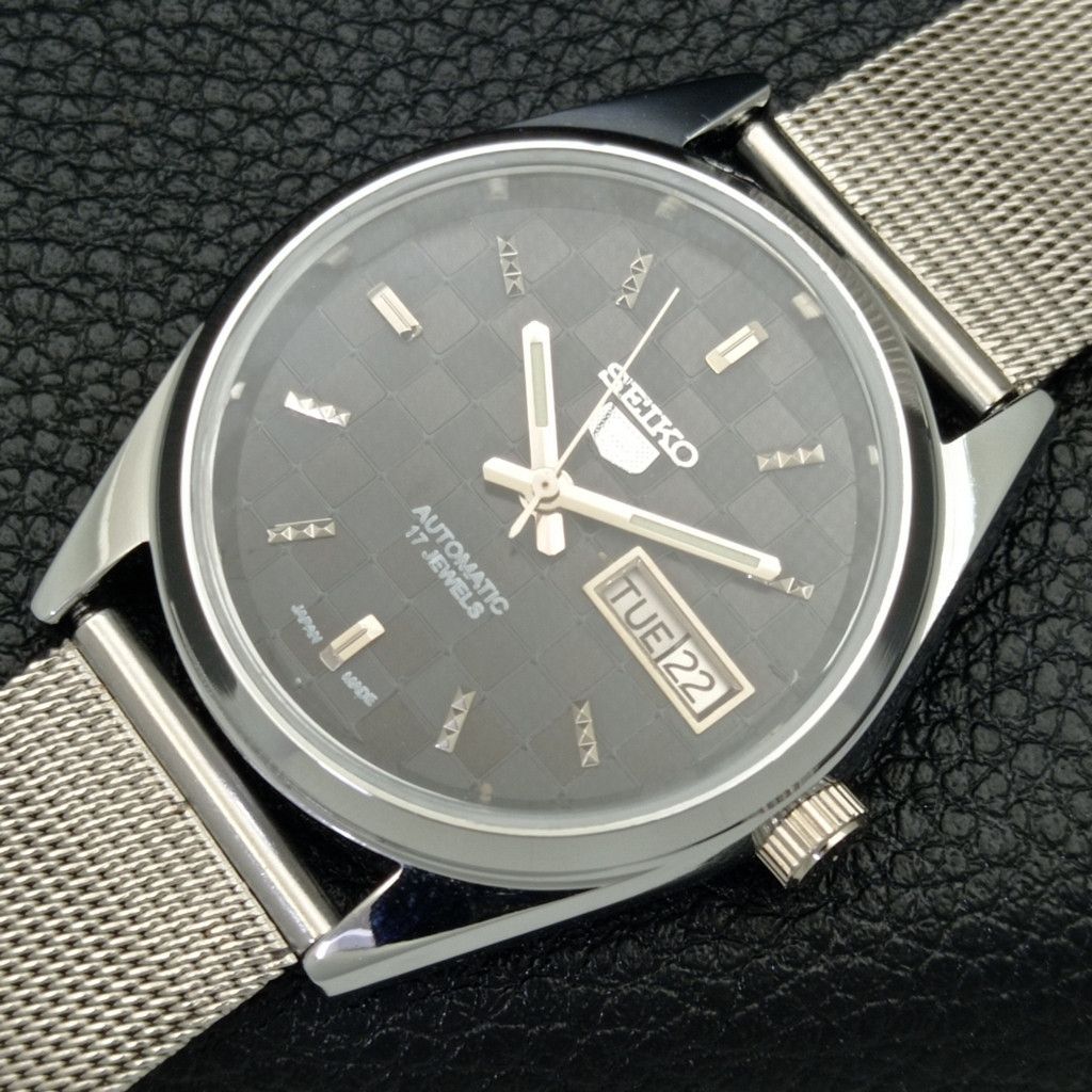 Seiko REFURBISHED VINTAGE SEIKO 5 AUTO JAPAN MENS WATCH a440231 Size 38 - 5 Thumbnail