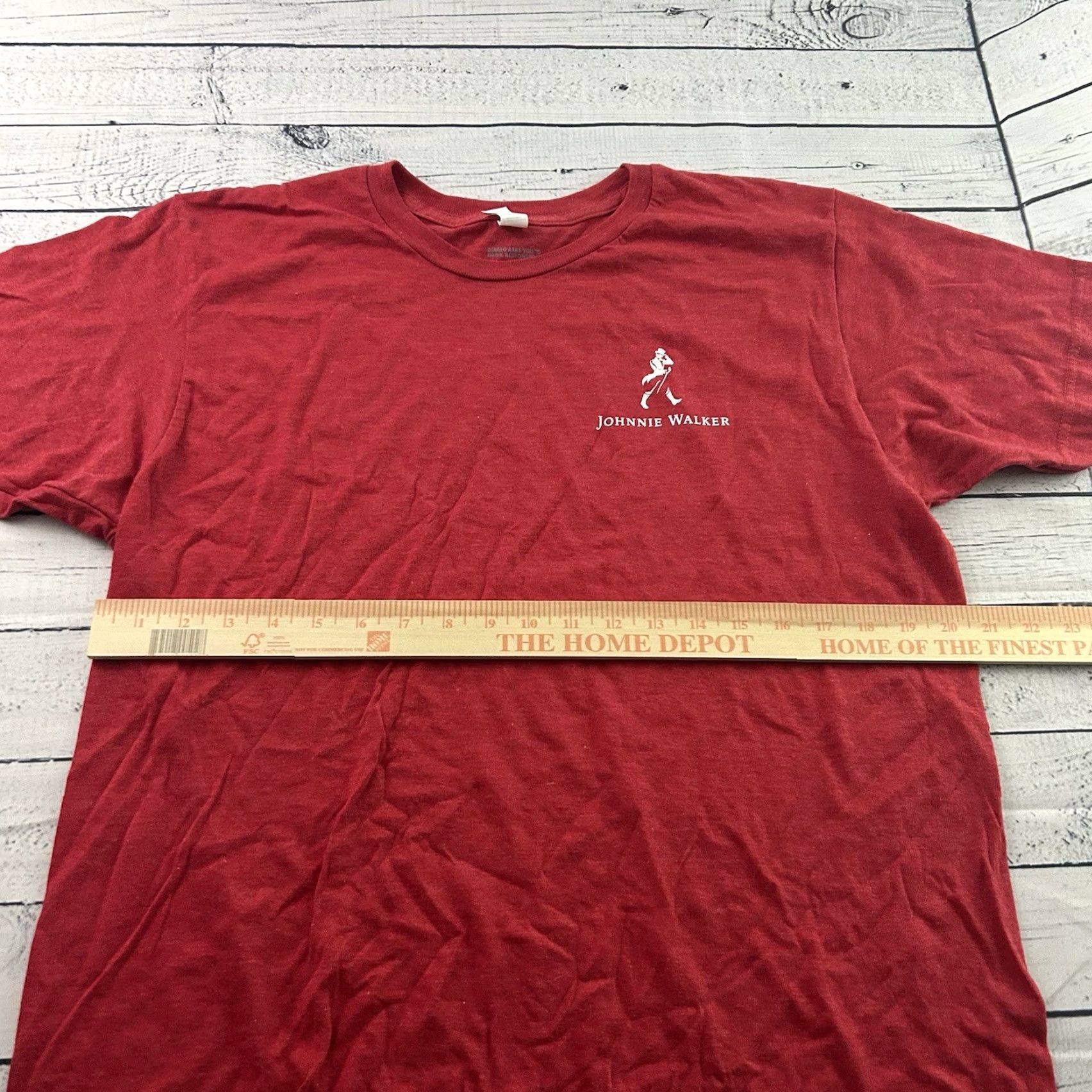 johnnie-O Johnnie Walker Short Sleeve T Shirt Men's Large Red Size US L / EU 52-54 / 3 - 5 Thumbnail