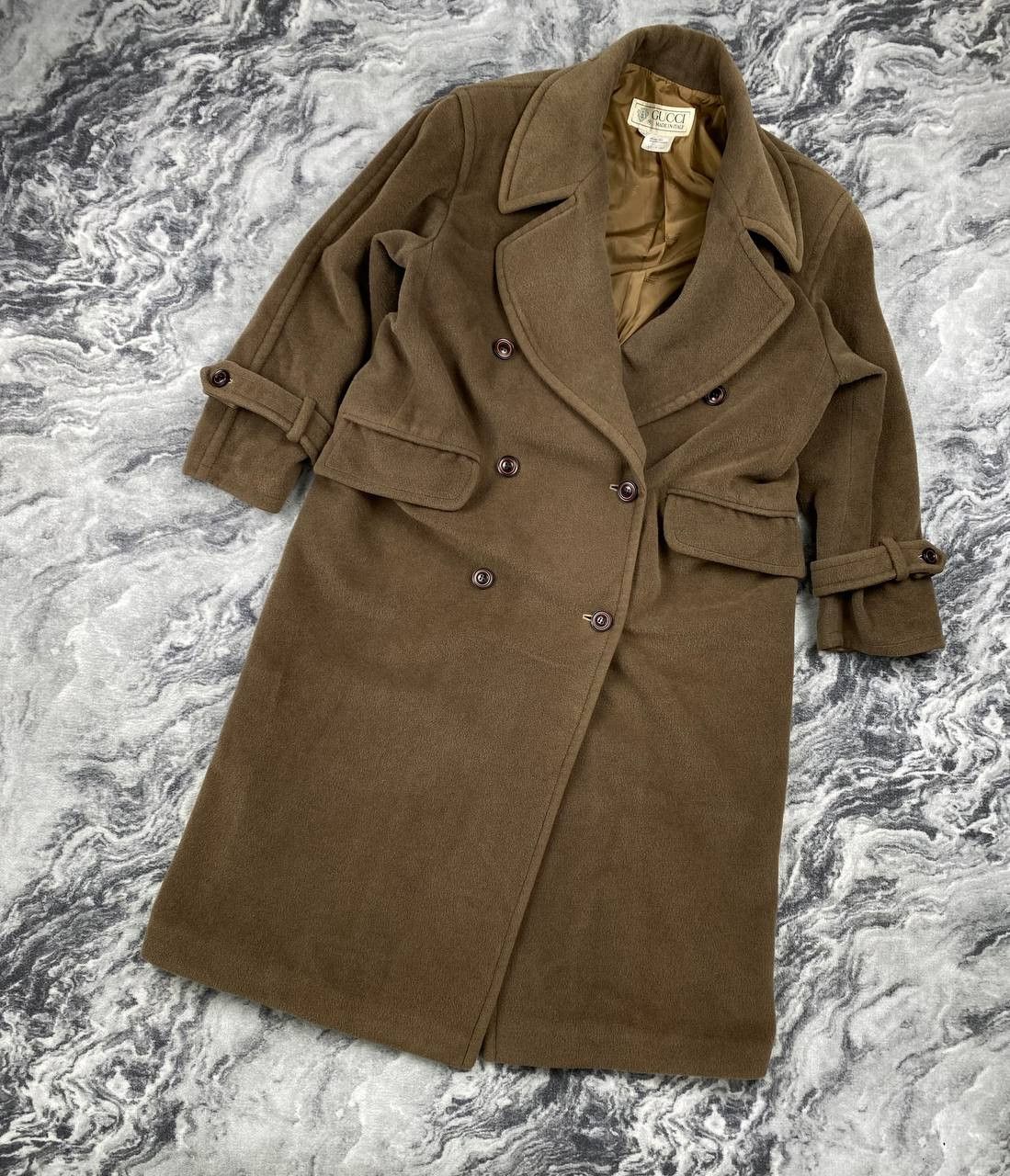 Gucci Vintage Gucci 80s Woool Cashmere Coat Women Double Breasted Size M / US 6-8 / IT 42-44 - 2 Thumbnail