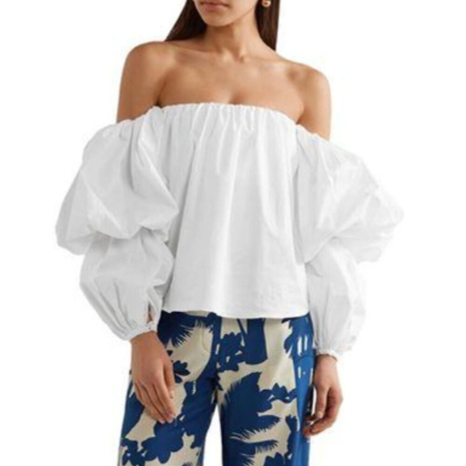 Other Johanna Ortiz Manaure Off-the-Shoulder Top - Size Medium Size M / US 6-8 / IT 42-44 - 1 Thumbnail