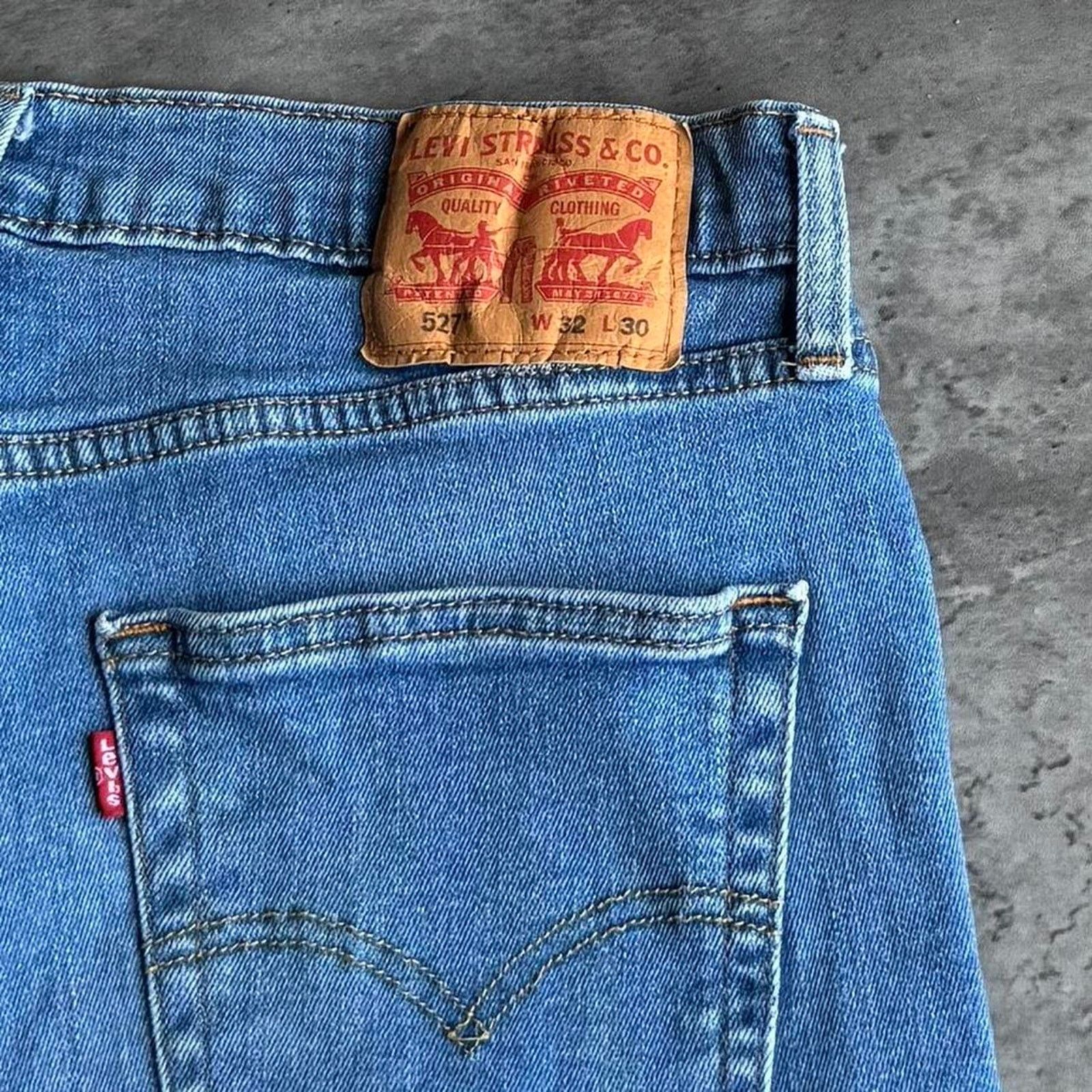 Levi's × Levi's Vintage Clothing Vintage Levi’s 527 Boot Cut Essential Blue Denim Jeans Size US 31 - 3 Thumbnail
