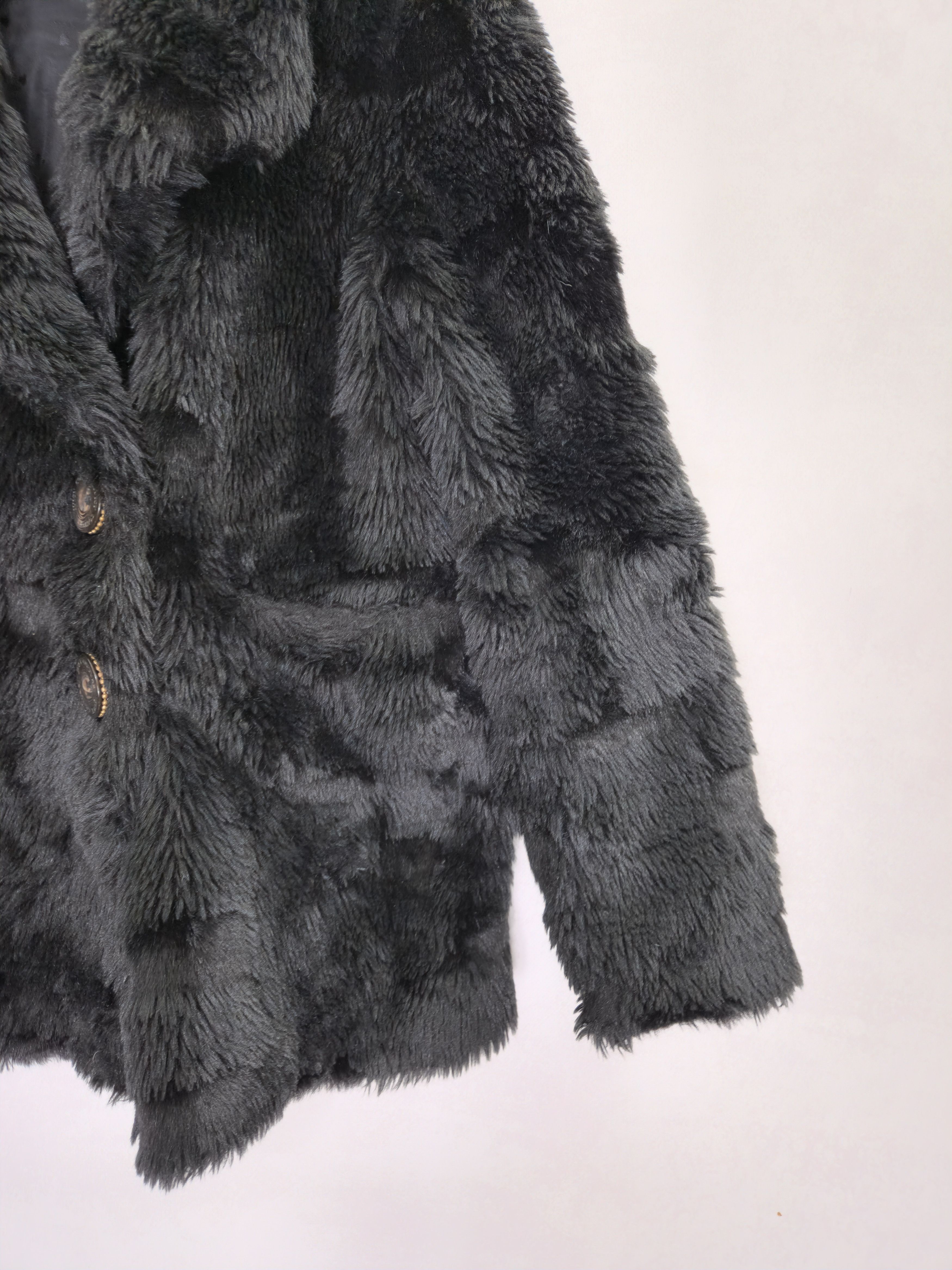 Juicy Couture Juicy Coutoure black fur teddy jacket button ups Size S / US 4 / IT 40 - 5 Thumbnail