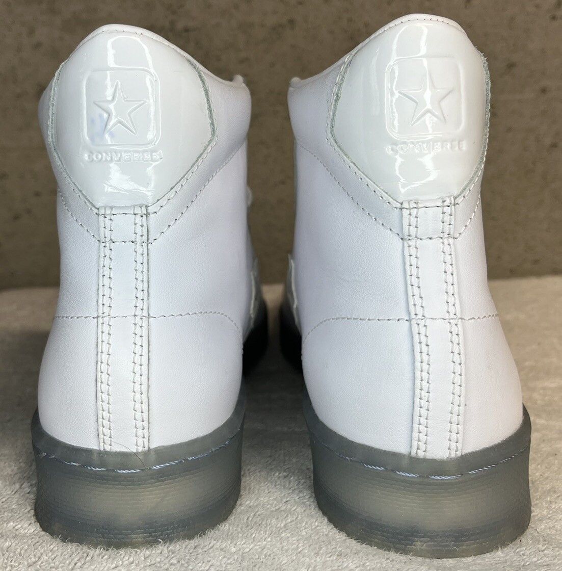 Converse NWOB Converse Pro Leather Hi "Black Ice" White/Clear Mens 11 Size US 11 / EU 44 - 6 Thumbnail
