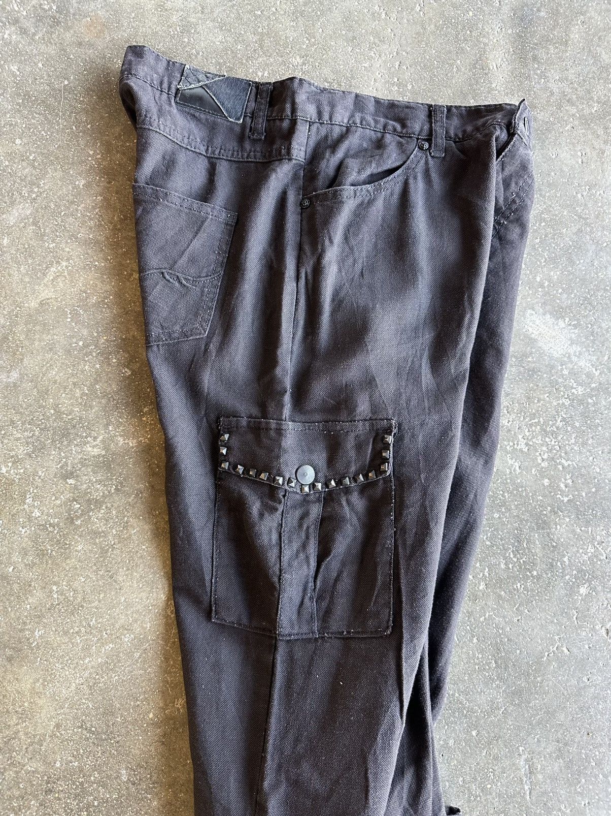 GOSTAR DE FUGA VERY RARE 💥VINTAGE FUGA JEANS CURVE/BANANA LEGS SPIKE PANTS Size US 32 / EU 48 - 17 Thumbnail