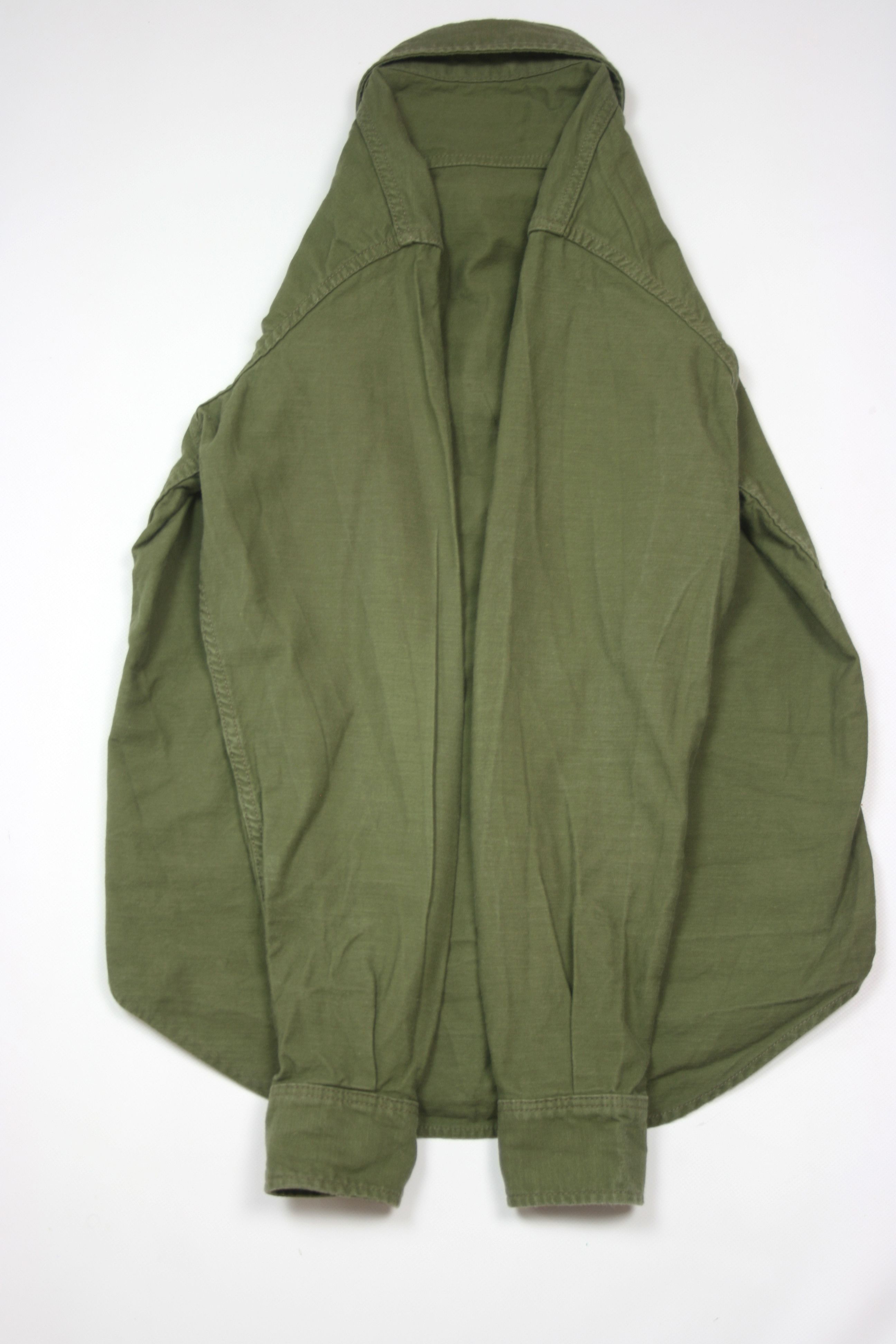 Iron Heart IHSH-328-GRN - 7oz Back Satin Military CPO Shirt Green Size US S / EU 44-46 / 1 - 6 Thumbnail