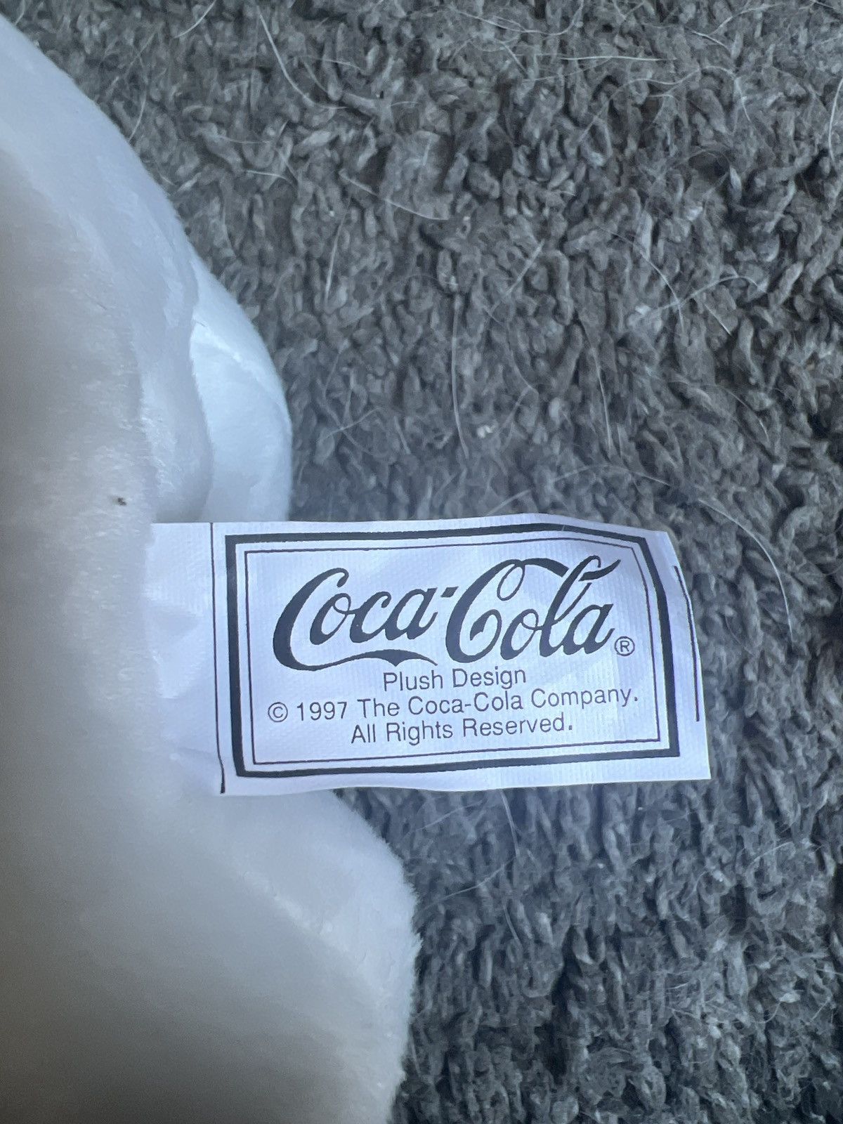 Coca Cola 1997 Coca-Cola Polar Bear In Red Bow Bean Bag Plush Size ONE SIZE - 6 Thumbnail