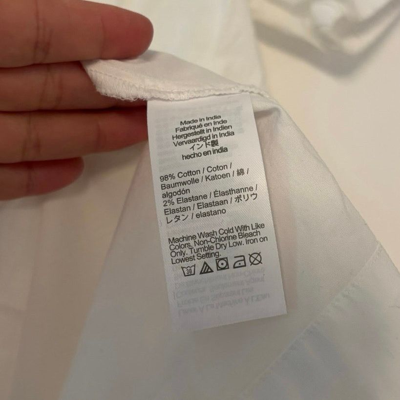 J.Crew NWT J.Crew Collared Tie Waist Mini Dress White Size 4P Size S / US 4 / IT 40 - 4 Thumbnail