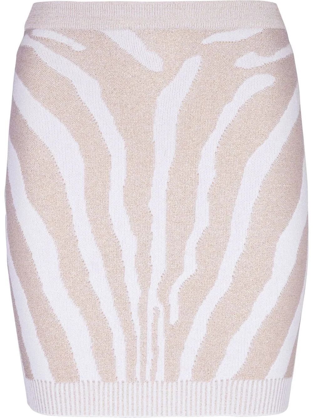 o1y0625 Mini Skirt in White/Beige