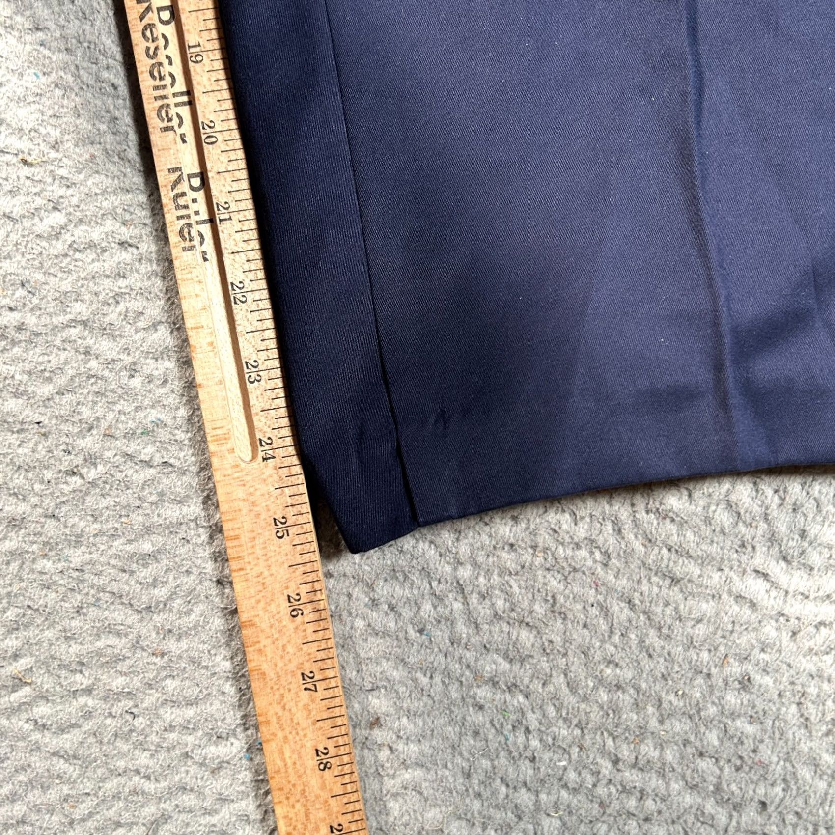 Vintage VINTAGE Alia Pants Women Plus Petite 24W Blue Microfiber Twill Straight Leg Stretch NWT Size 42" / US 20 - 7 Thumbnail