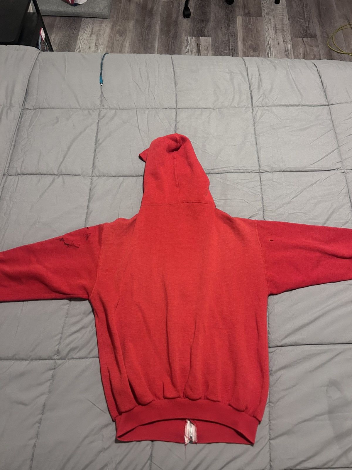 Russell Athletic True Vintage 1970s US MARINES Russell Hoodie 20x24 Talon zip Size US XXS / EU 40 - 8 Thumbnail