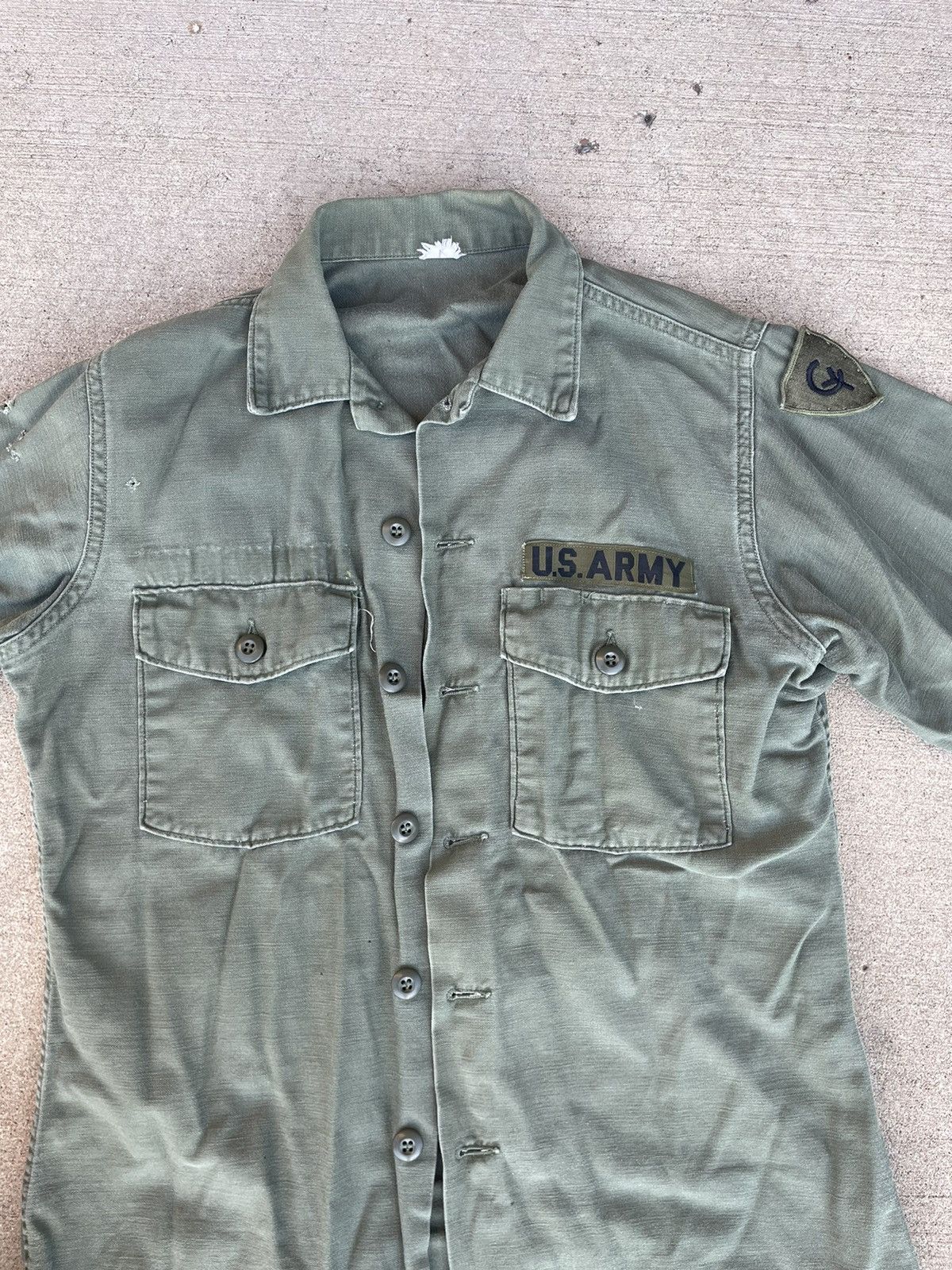 Vintage US Army Military OG-107 Utility Fatigue Shirt Size US M / EU 48-50 / 2 - 3 Thumbnail