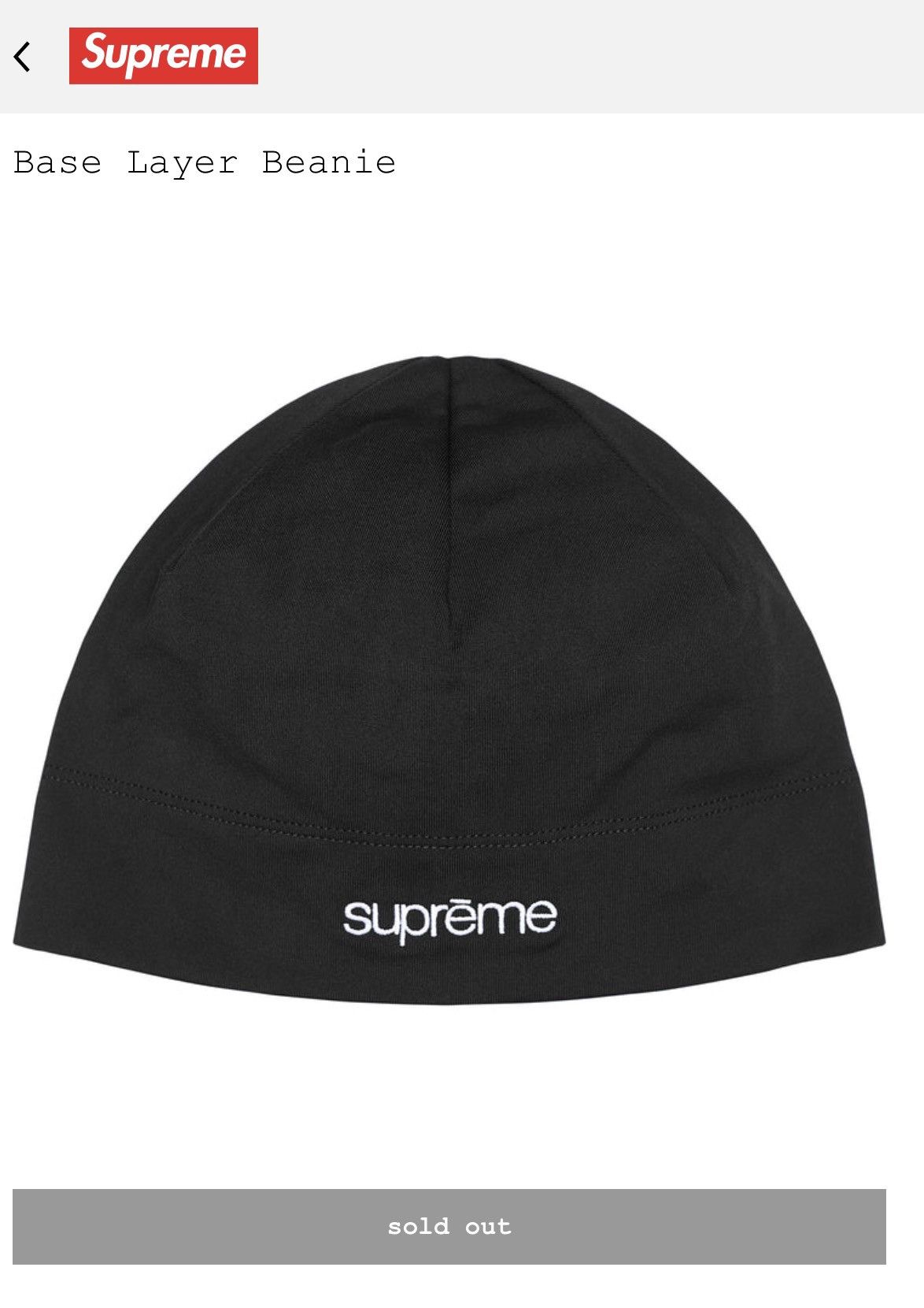 Supreme Supreme x Marmot Base Layer Beanie Black | Grailed