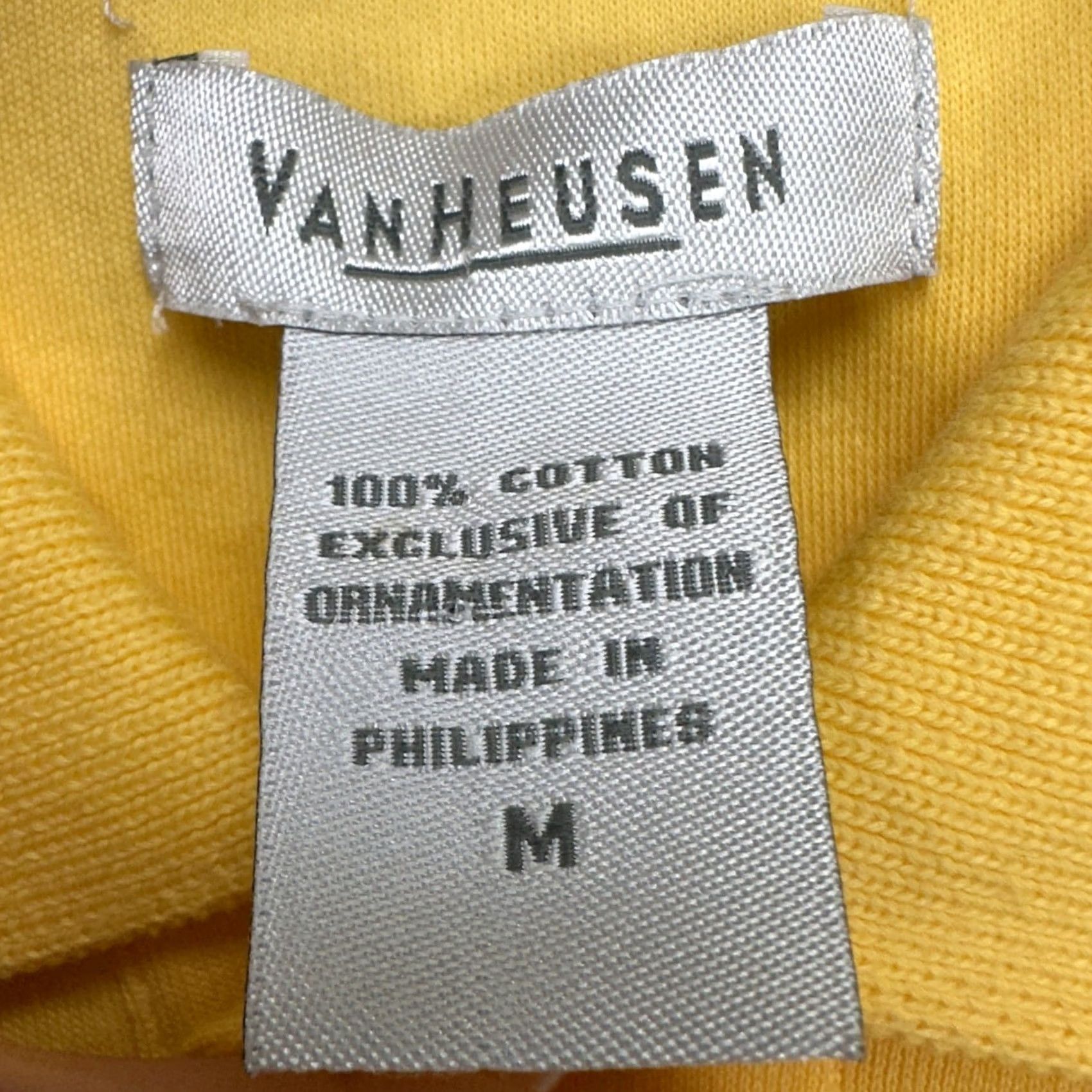 Van Heusen Van Heusen Mens Polo Shirt Medium Yellow U.S. Pima Cotton Rugby Casual Outdoor NEW Size US M / EU 48-50 / 2 - 5 Thumbnail