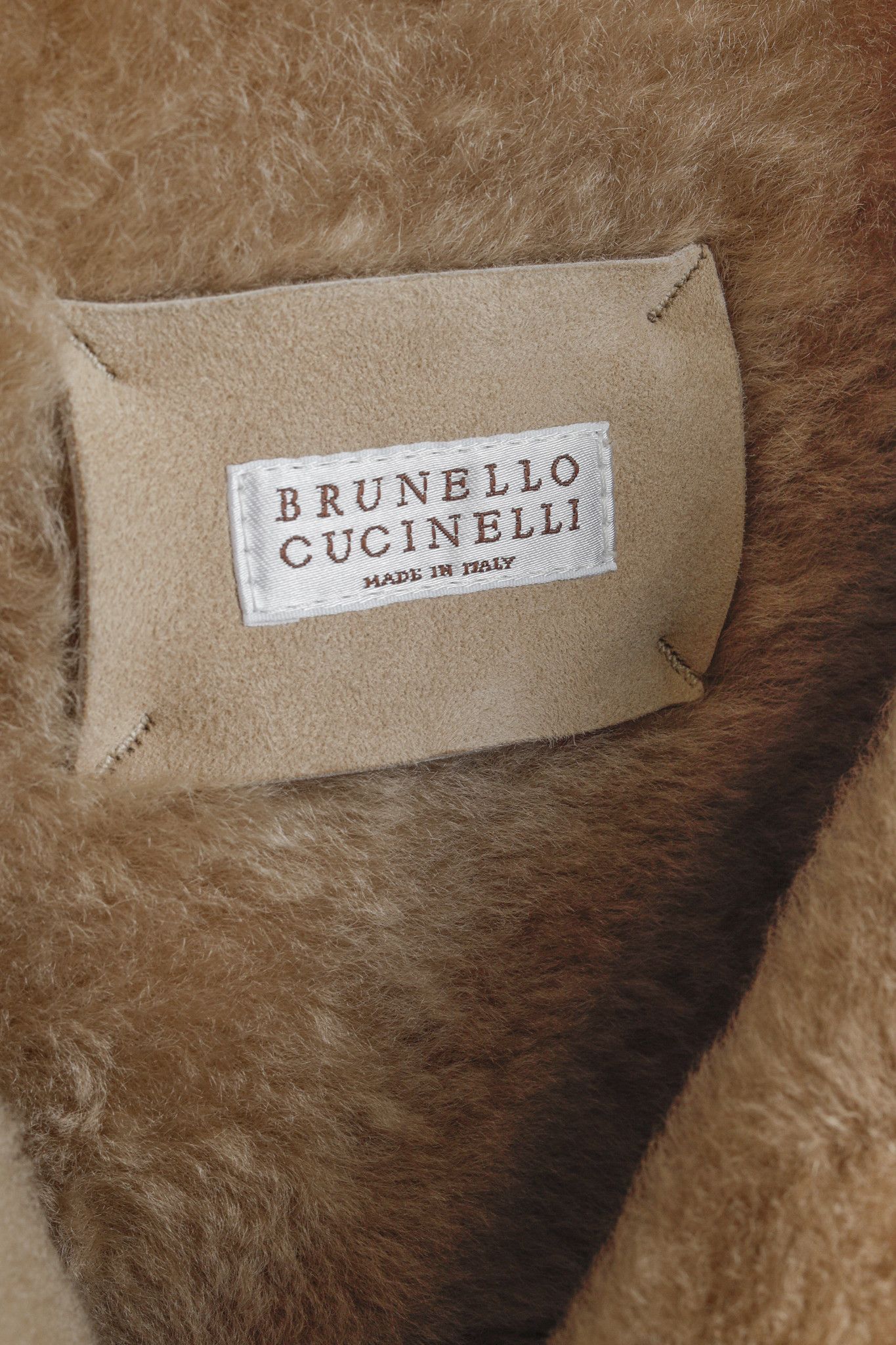 Brunello Cucinelli Brunello Cucinelli Beige Sharpa Sheepskin Fur Peacoat Size US M / EU 48-50 / 2 - 5 Thumbnail