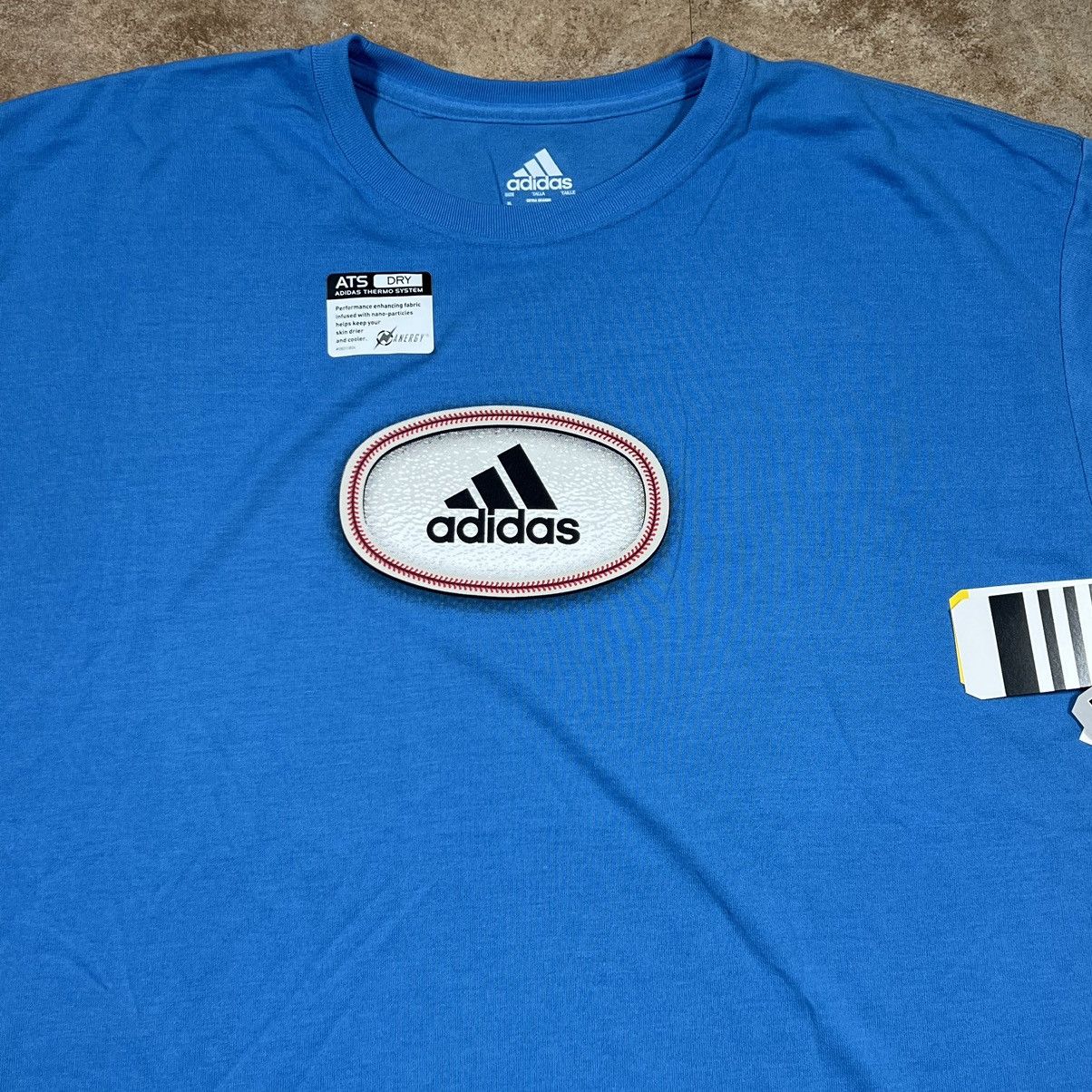 Adidas Brand New Adidas Baseball Logo T Shirt Size XL Size US XL / EU 56 / 4 - 2 Thumbnail