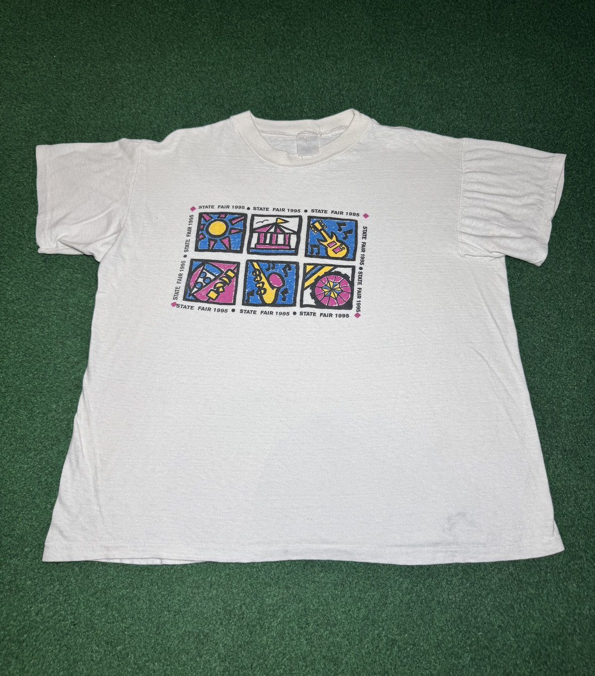 Vintage State Fair 1995 Vintage Retro 90s M/L 22x25 T Shirt Cotton Size US M / EU 48-50 / 2 - 1 Thumbnail