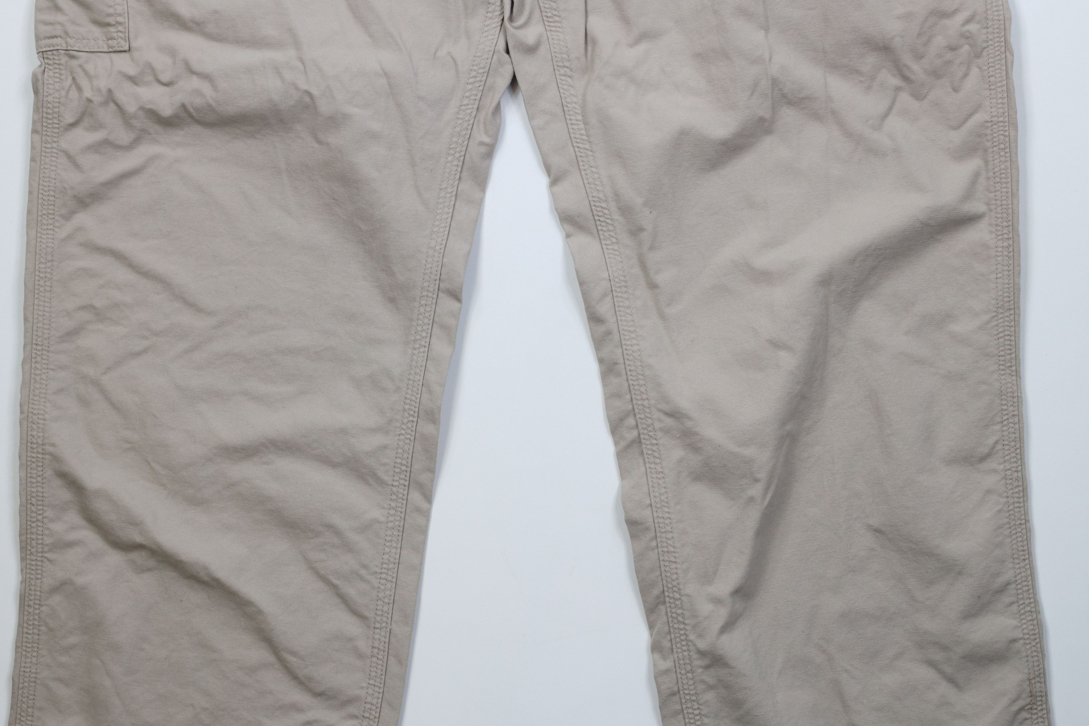 Carhartt Vintage Y2K Carhartt Wide Leg Dungaree Pants Tan Khaki Size US 44 / EU 60 - 4 Thumbnail