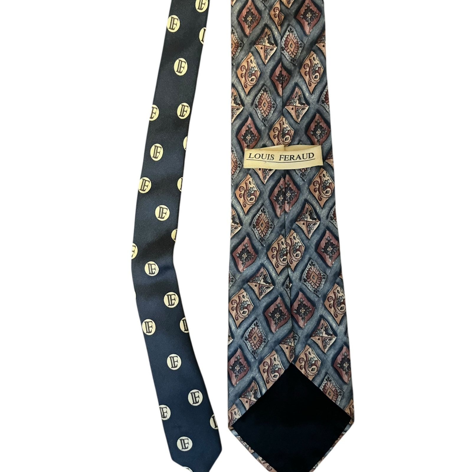 Louis Feraud Louis Feraud vintage silk tie with geometric diamond pattern Size ONE SIZE - 7 Thumbnail