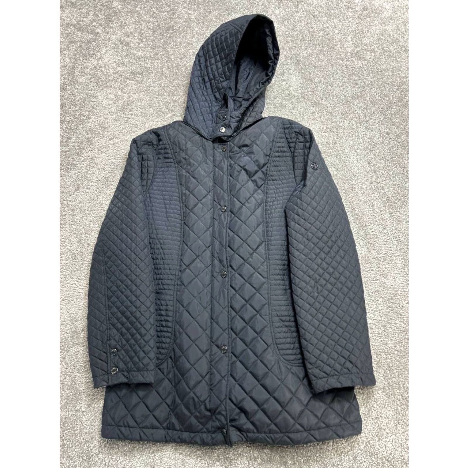 Calvin Klein Calvin Klein Womens Quilted Coat XL Black Hooded Insulated Weatherproof Winter Size XL / US 12-14 / IT 48-50 - 2 Thumbnail