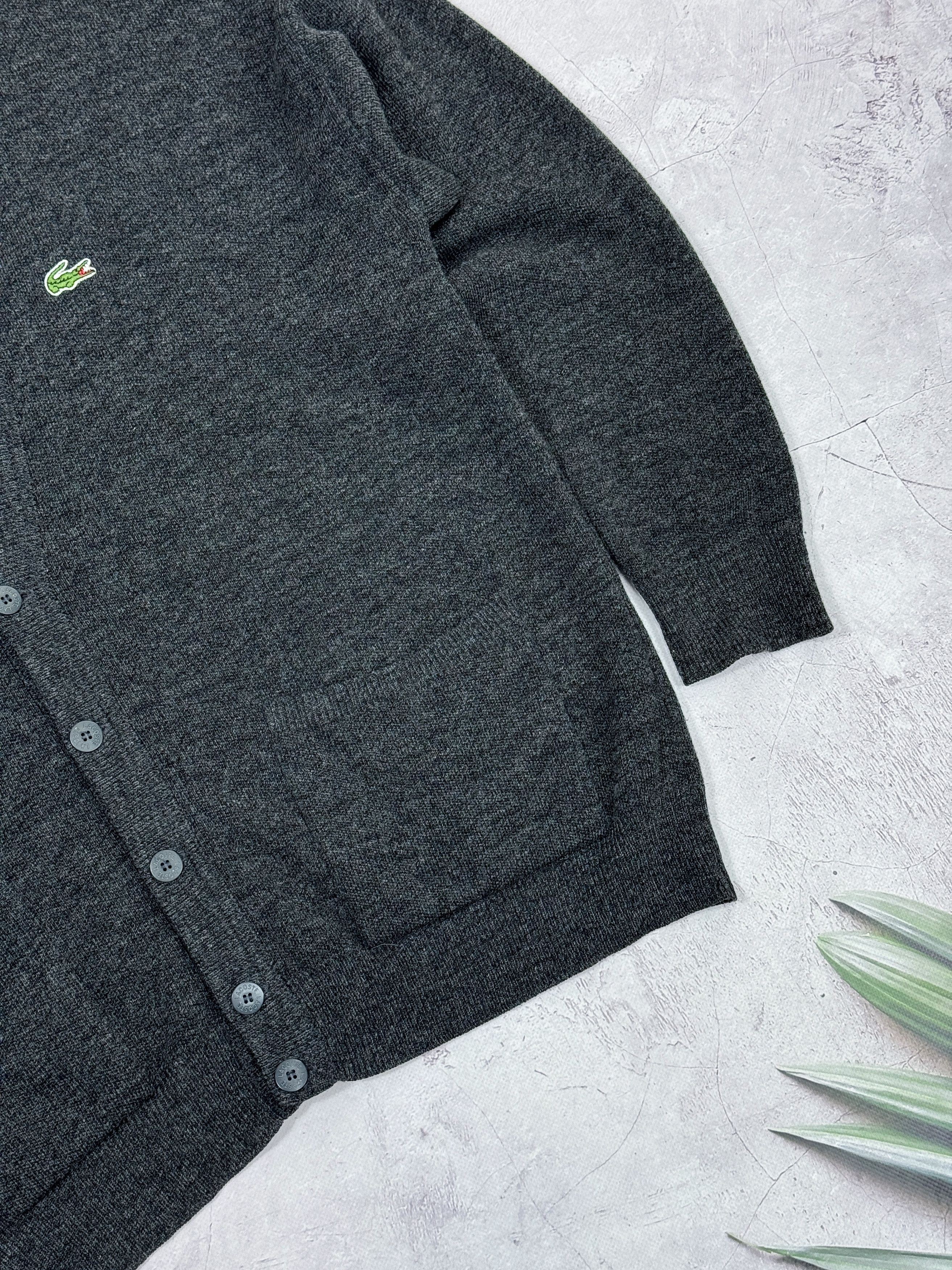 Lacoste 80s Chemise Lacoste Knit Cardigan Wool FRANCE Size US XL / EU 56 / 4 - 7 Thumbnail