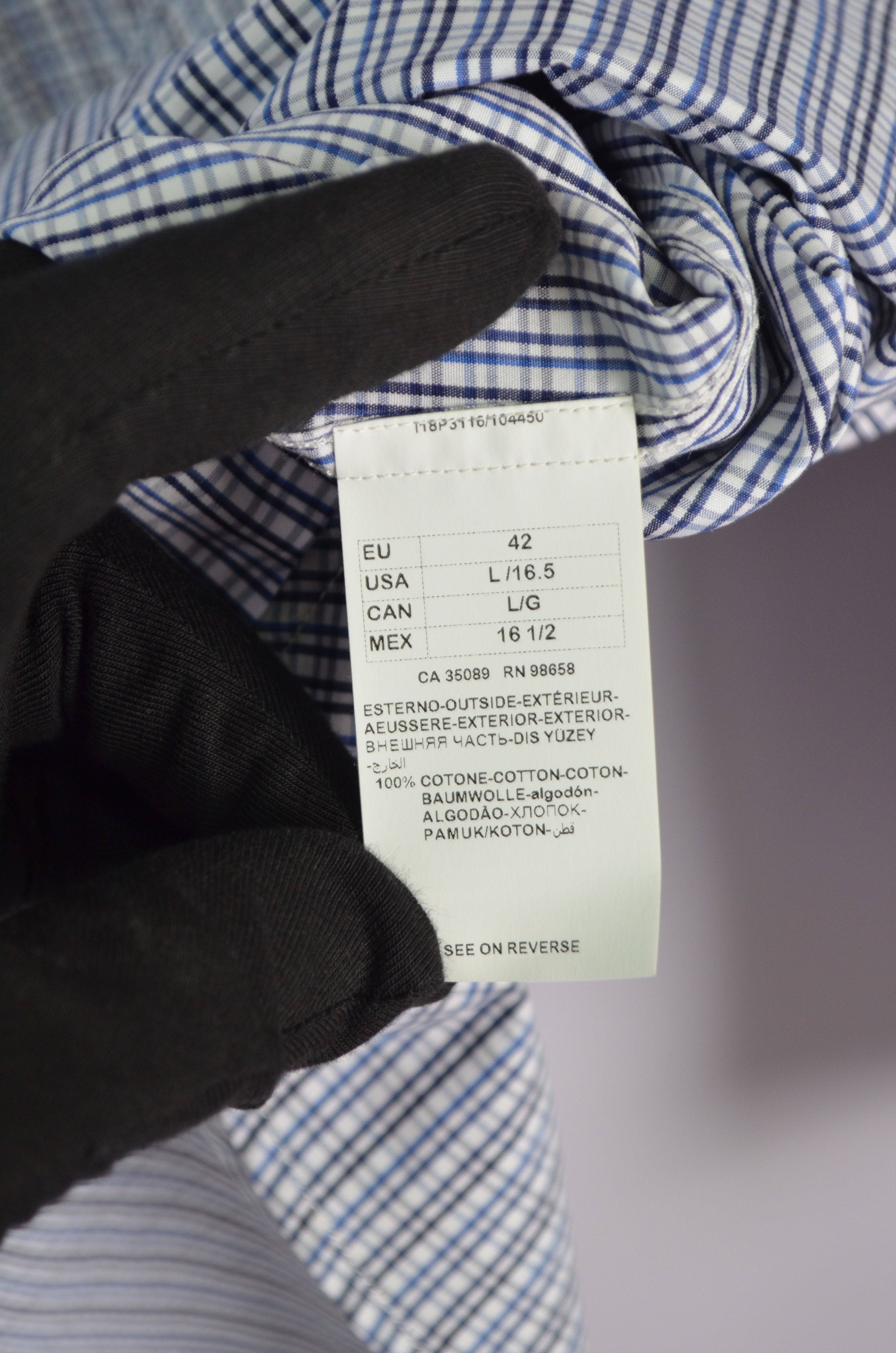 Paul & Shark Paul&Shark White Blue Check Shirt Size XL (42) Luxury Size US XL / EU 56 / 4 - 7 Thumbnail