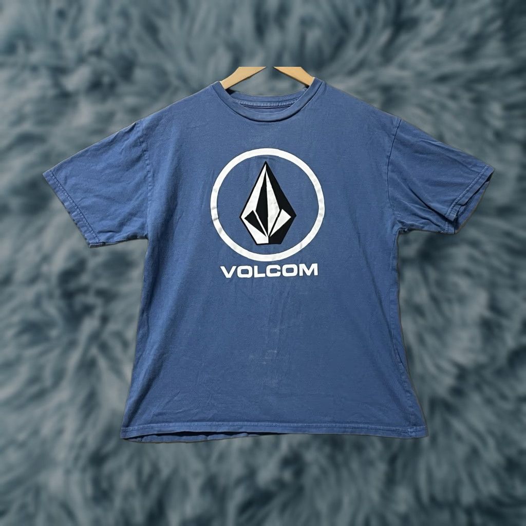 Volcom Volcom T-Shirt Short Sleeve Blue Crew Neck 100% Cotton Size M Mens Regular Graphic Print Vintage No Size US M / EU 48-50 / 2 - 1 Thumbnail