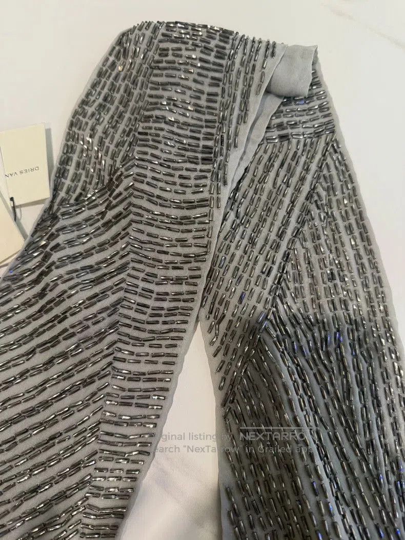 Dries Van Noten Dries van Noten Beaded Silk Scarf. Size ONE SIZE - 3 Thumbnail