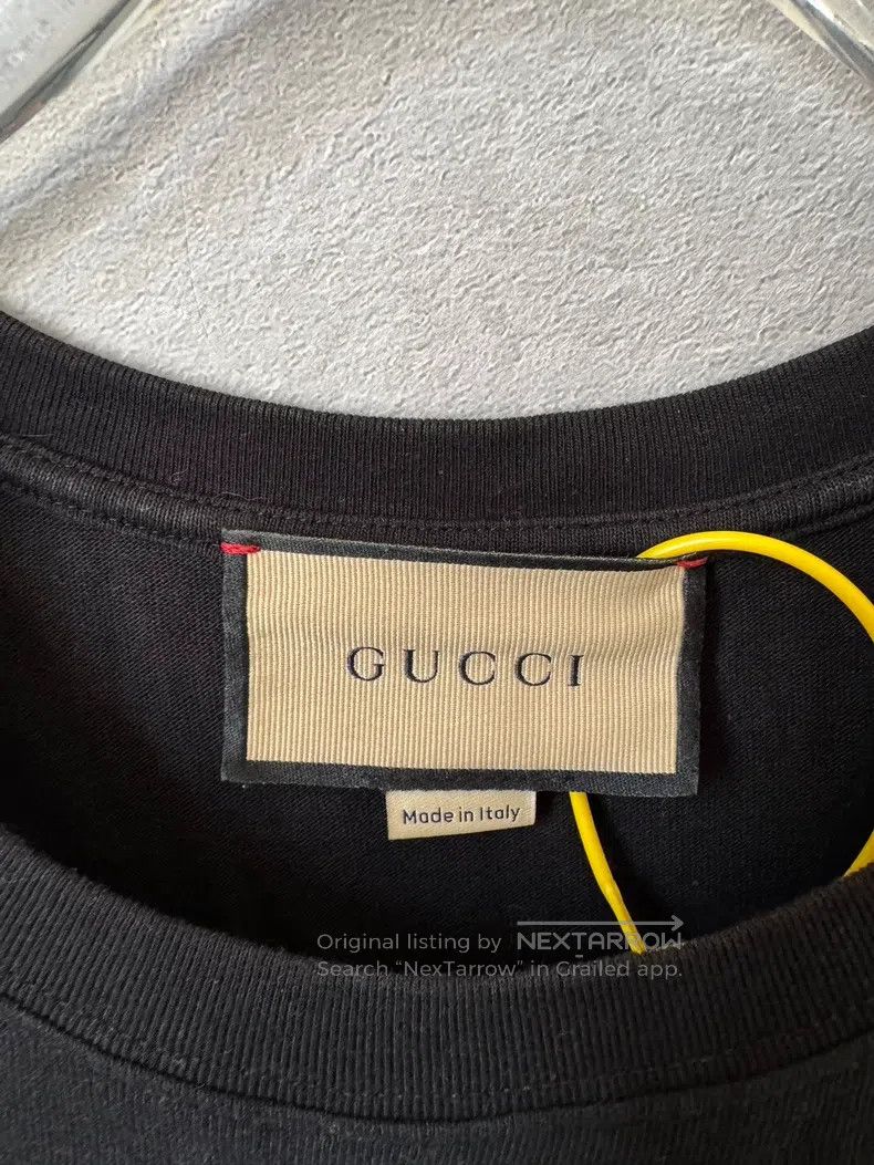 Other Gucci White cat letter rhinestone short sleeve Size M / US 6-8 / IT 42-44 - 2 Thumbnail