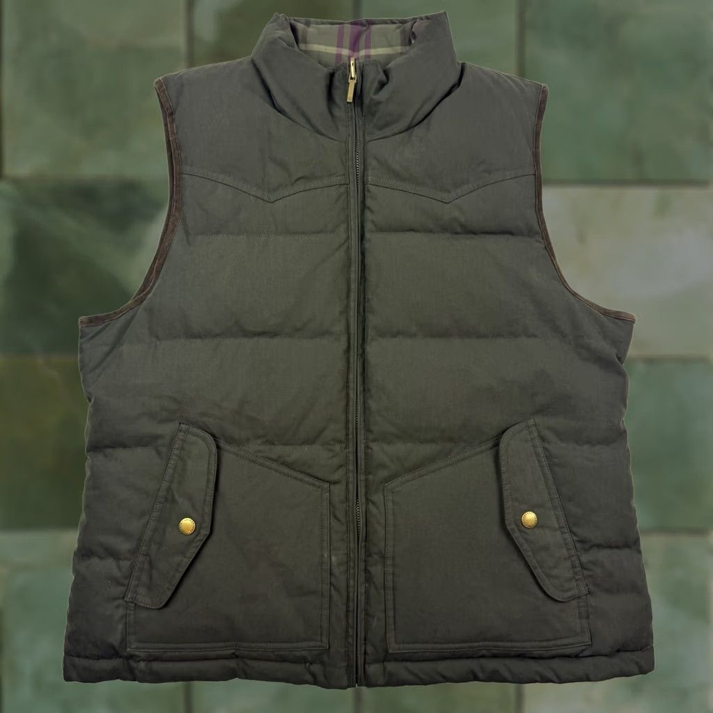 Ralph Lauren VINTAGE Lauren Ralph Lauren Puffer Vest Womens Large Reversible Down Filled Green 90s Y2K Preppy Mens Womens Boys Girls Size L / US 10 / IT 46 - 1 Thumbnail
