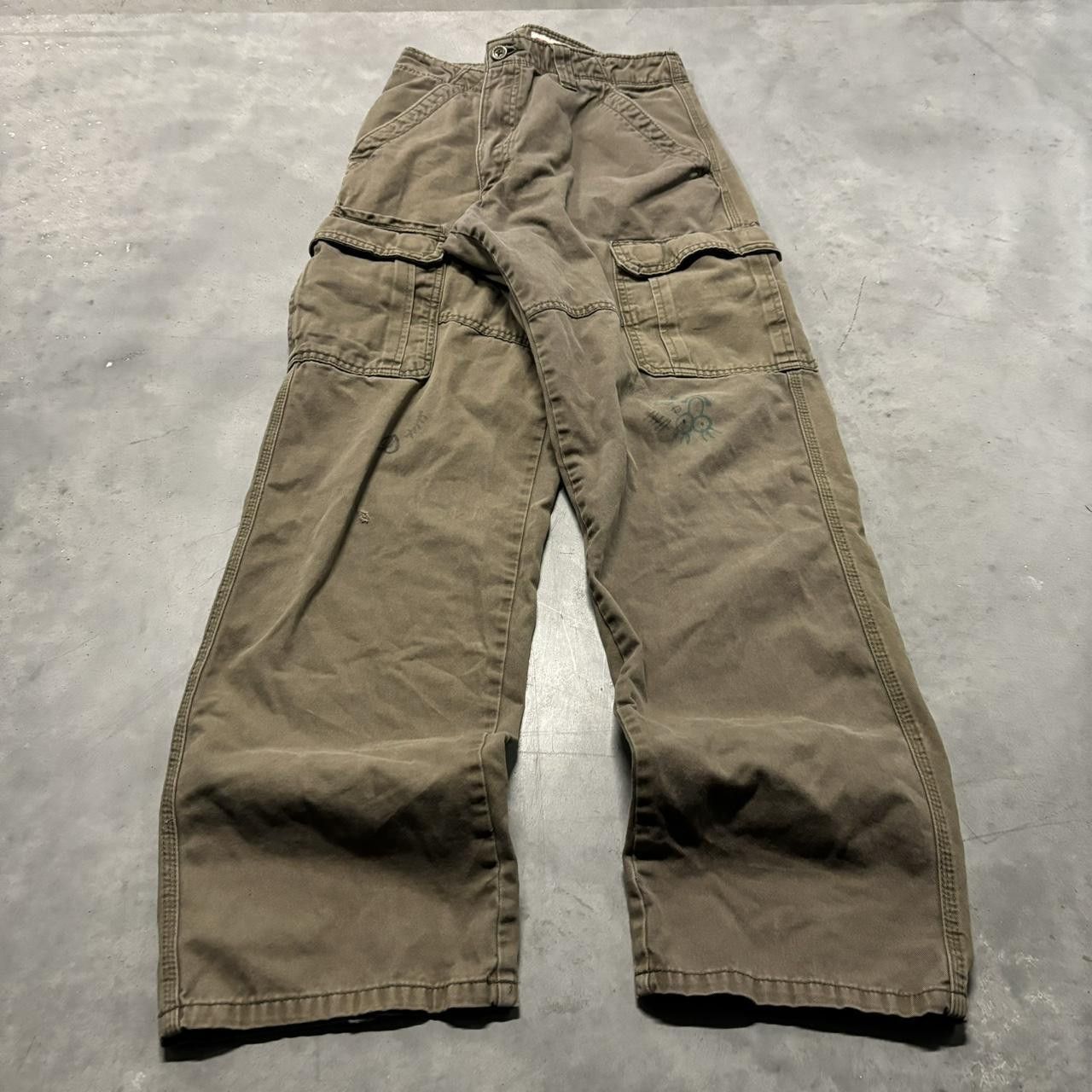 Carhartt Vintage Y2K/2000s Baggy Khaki Brown Skater Style Cargo Pants Size US 32 / EU 48 - 3 Thumbnail