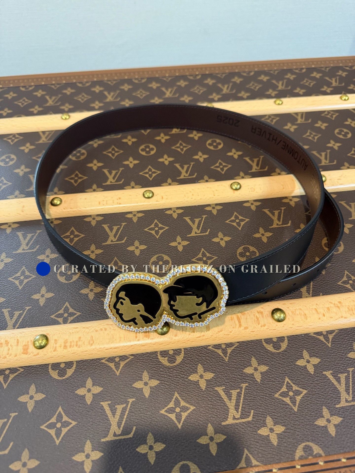 Louis Vuitton Louis Vuitton x Nigo PHRIENDSHIP Leather Belt Size ONE SIZE - 1 Thumbnail
