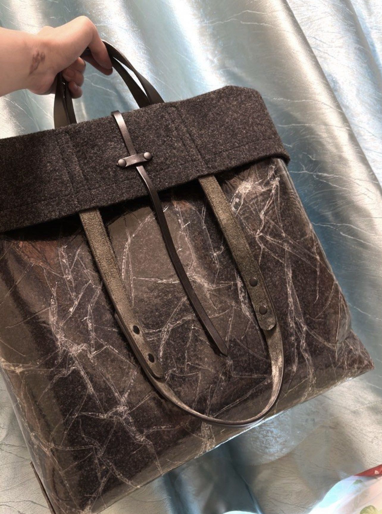 Maison Margiela Maison Margiela marble print tote bag Size ONE SIZE - 2 Thumbnail