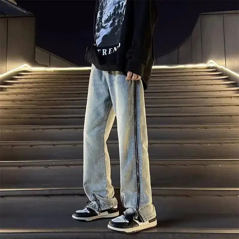 Japanese Brand Retro loose straight leg jeans Size US 32 / EU 48 - 1 Thumbnail