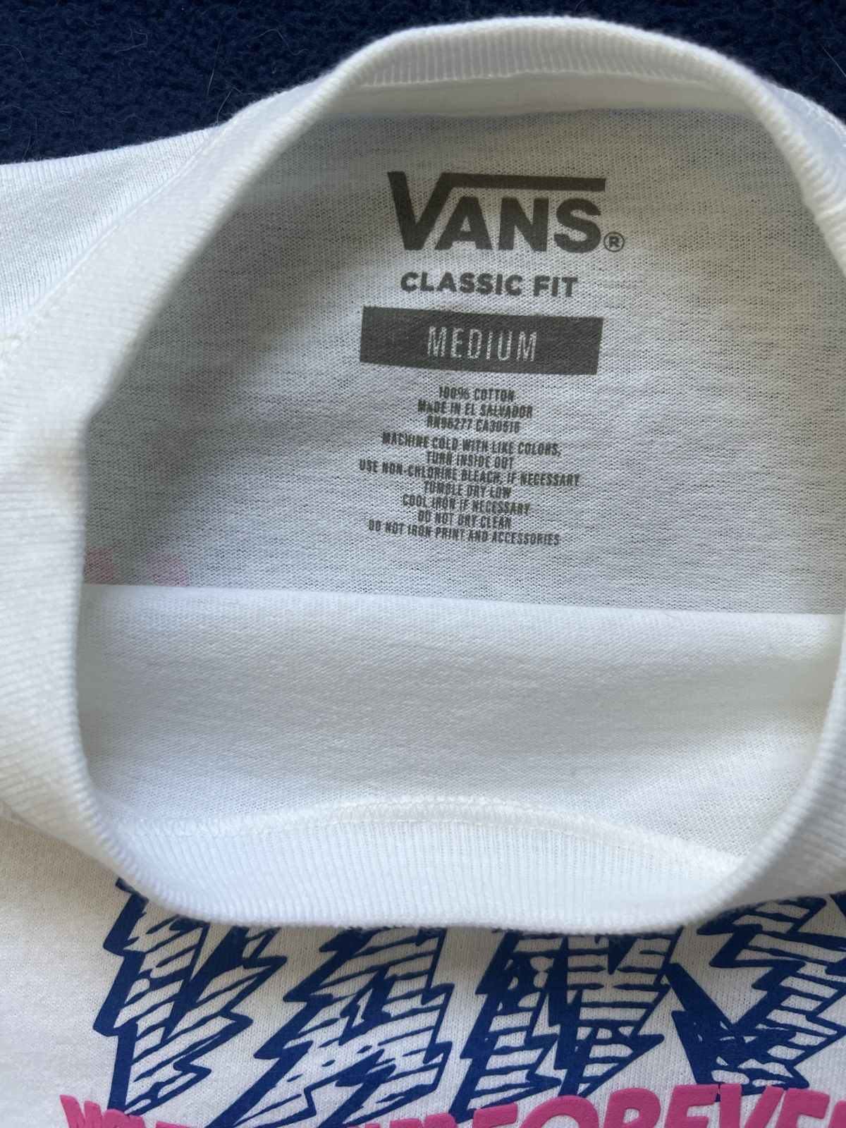Vans Vans Long Sleeve T-Shirt (M) Size US M / EU 48-50 / 2 - 4 Thumbnail