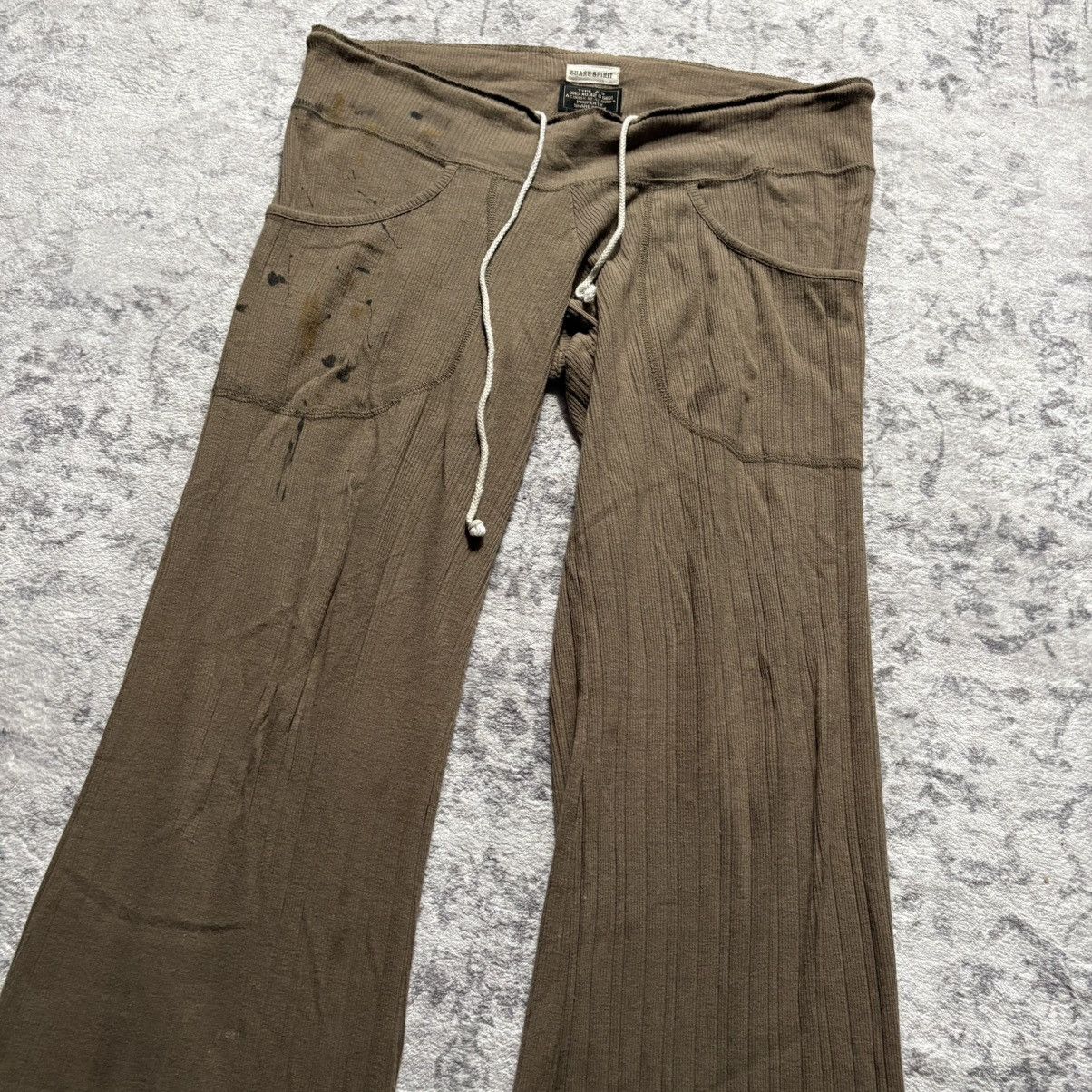 Share Spirit Homme Share Spirit Homme Ribbed Cotton Military Flared Sweatpants Size US 36 / EU 52 - 4 Thumbnail