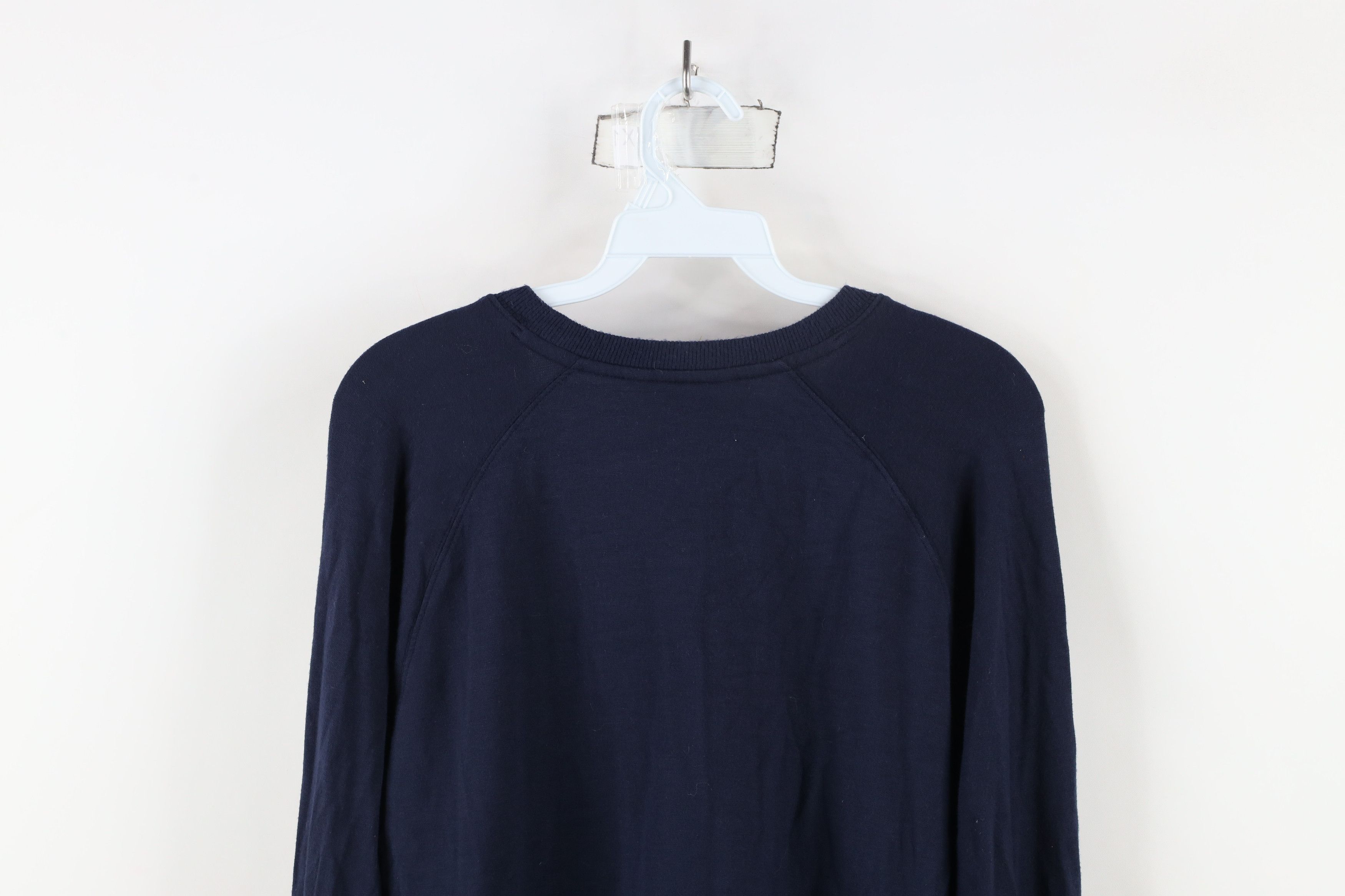 Athleta × Vintage Athleta Soft Knit Mindset Crewneck Sweatshirt Navy Blue Size M / US 6-8 / IT 42-44 - 8 Thumbnail