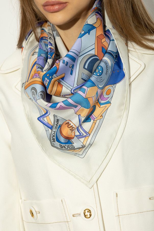 Salvatore Ferragamo o1s1rm1024 Size: 90x90 Cm / Scarf in Multicolor Size ONE SIZE - 2 Thumbnail