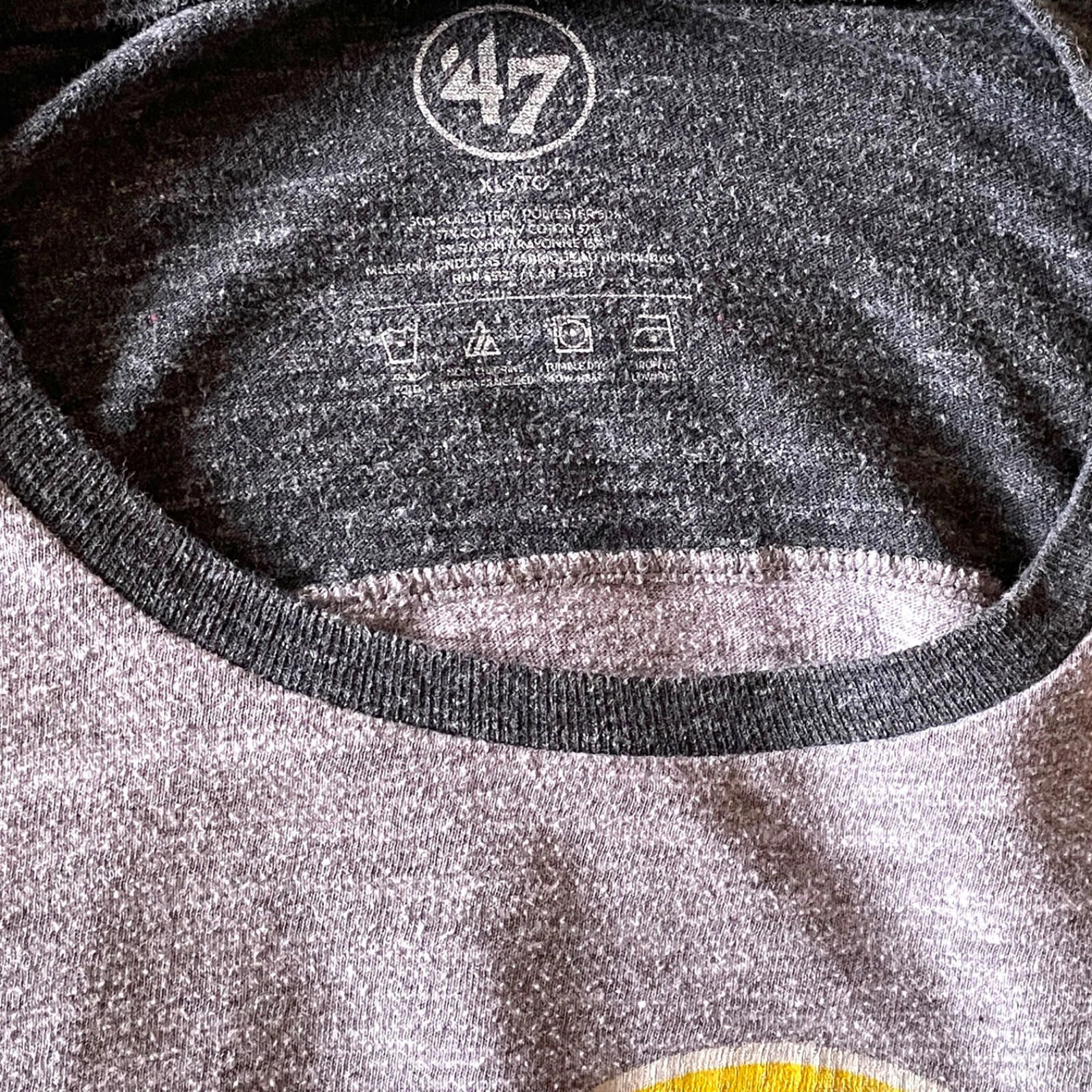47 Vintage Washington Redskins Logo Tee ’47 Brand XL Raglan NFL Size ONE SIZE - 4 Thumbnail