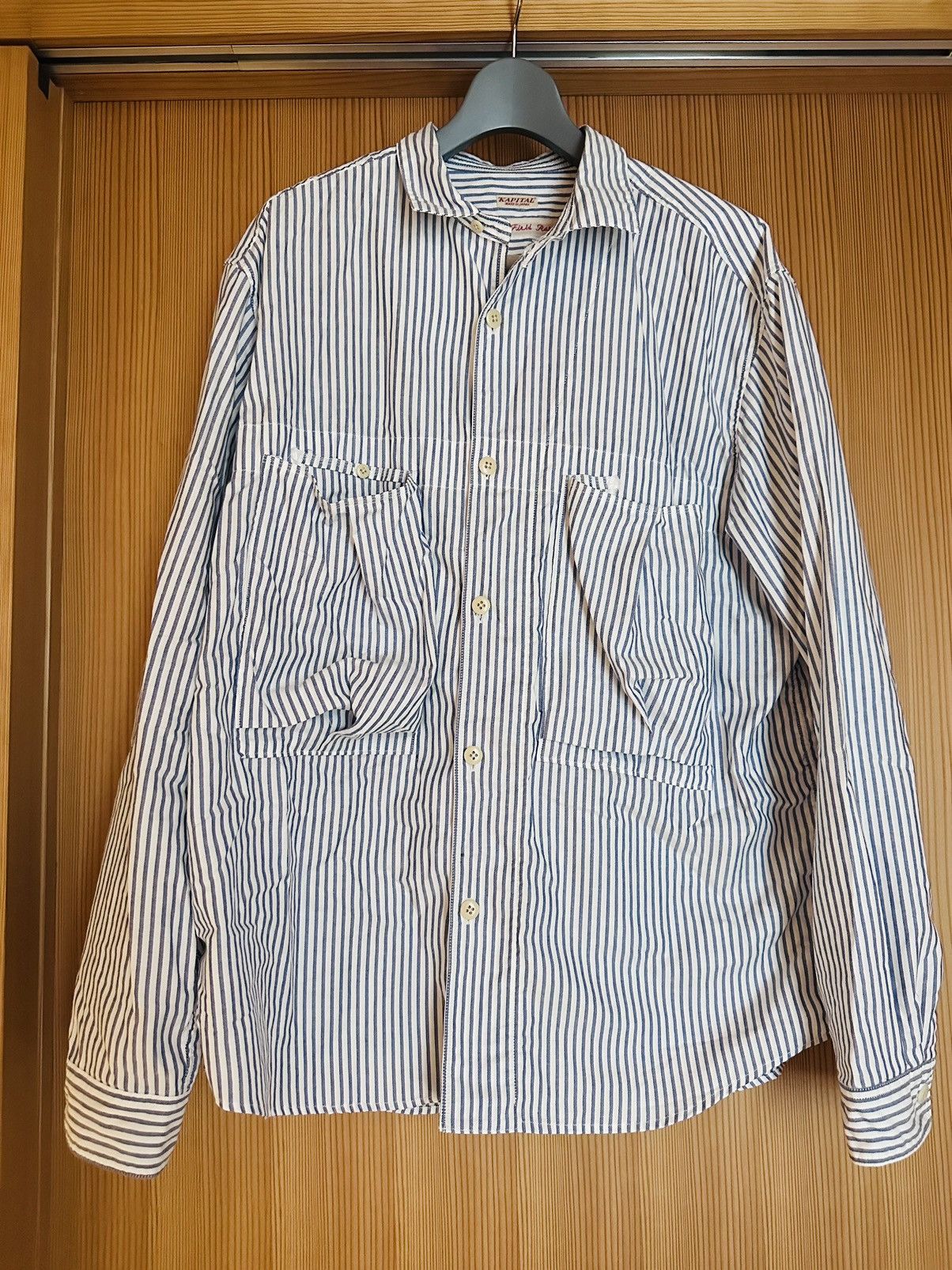 Kapital Kapital army field pinstripe shirt Size US L / EU 52-54 / 3 - 1 Thumbnail