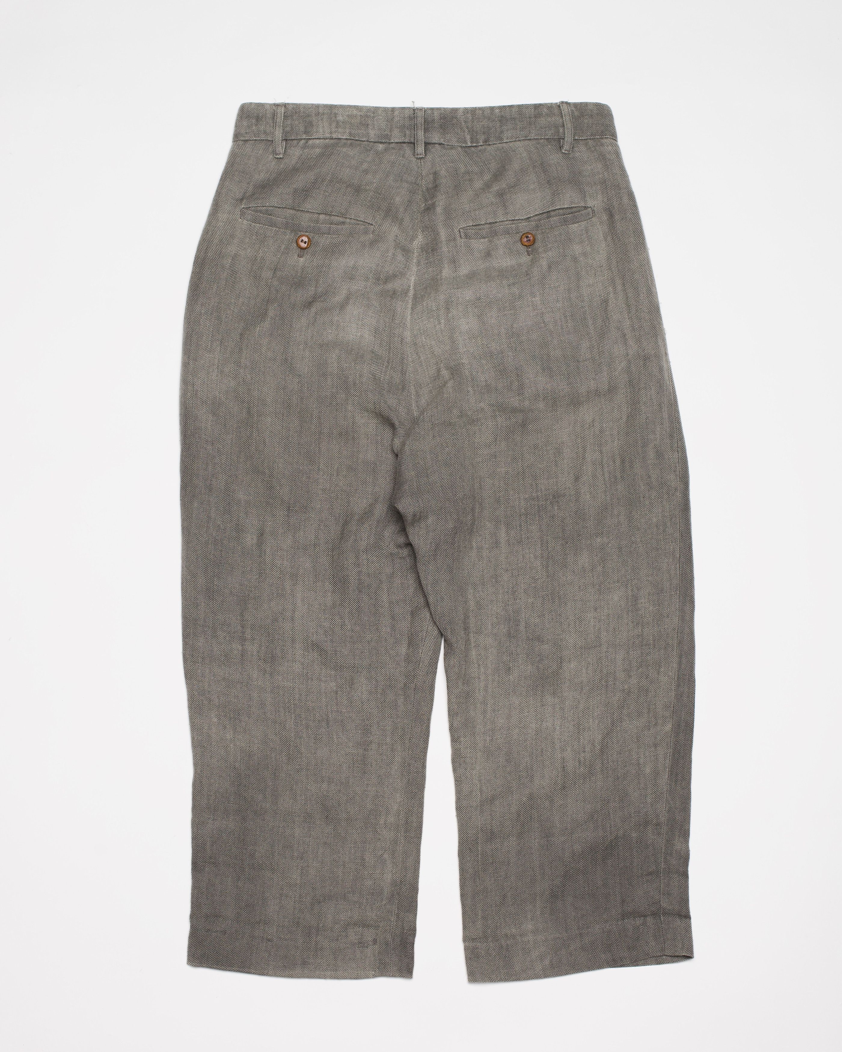Rick Owens Rick Owens Olmar & Mirta 2000s Linen Capri Shorts Size US 30 / EU 46 - 2 Thumbnail