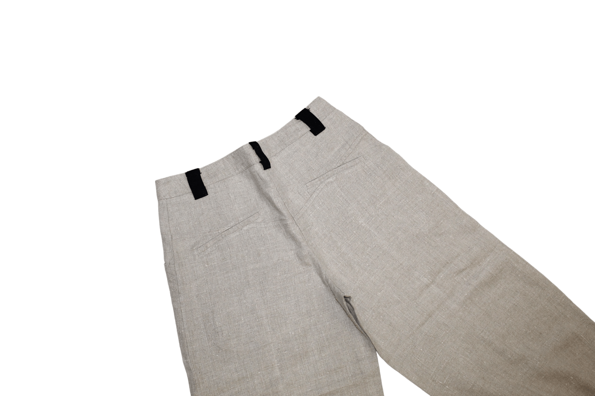 Ivan Grundahl E-Avantgarde DK Woven Raw Linen Drop Crotch Balloon Pants Size US 31 - 9 Thumbnail